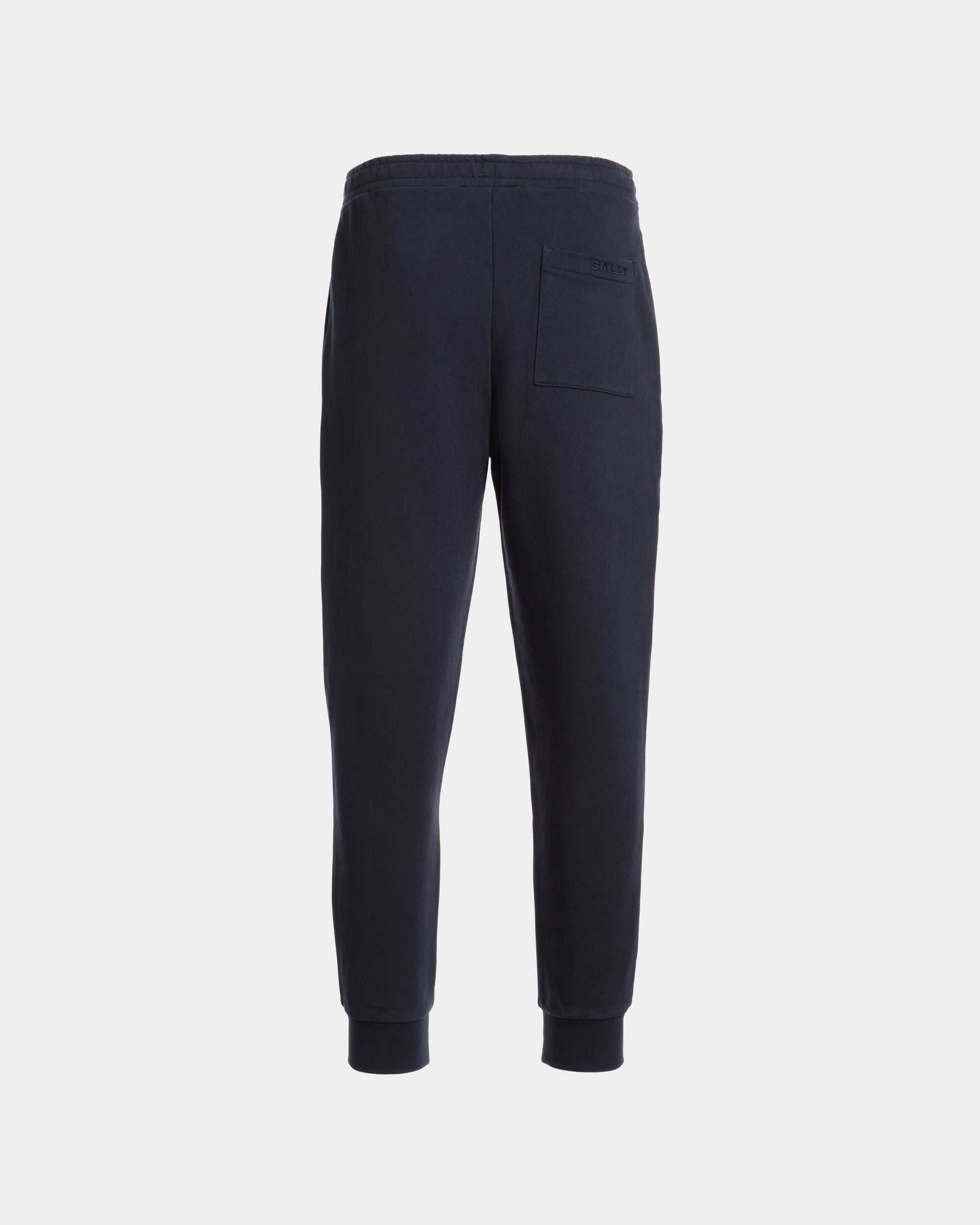 Sweatpants With a Bally Flag in Navy Blue Cotton - Men's - Bally - 07