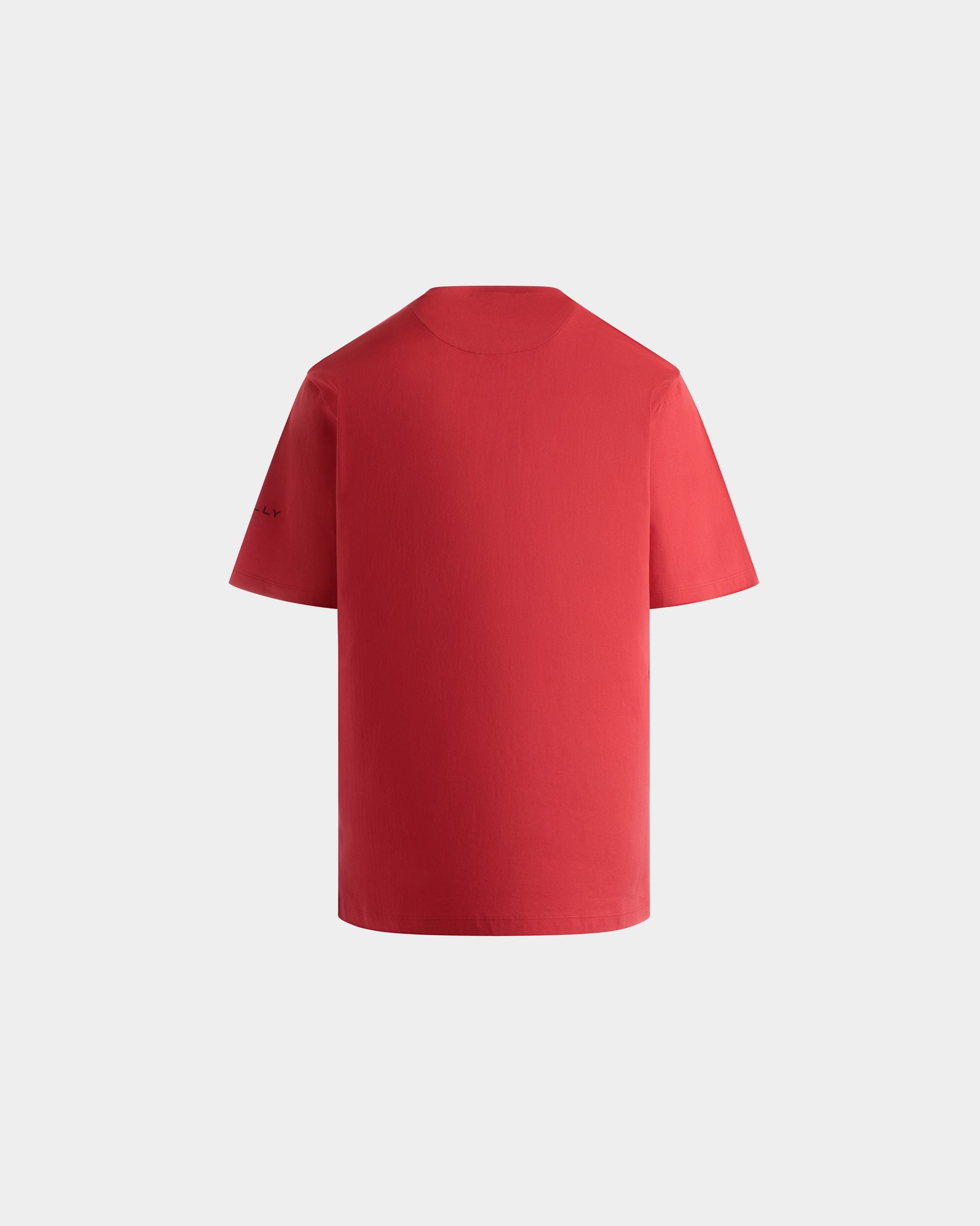 T-Shirt in Red Cotton - Men's - Bally - 03