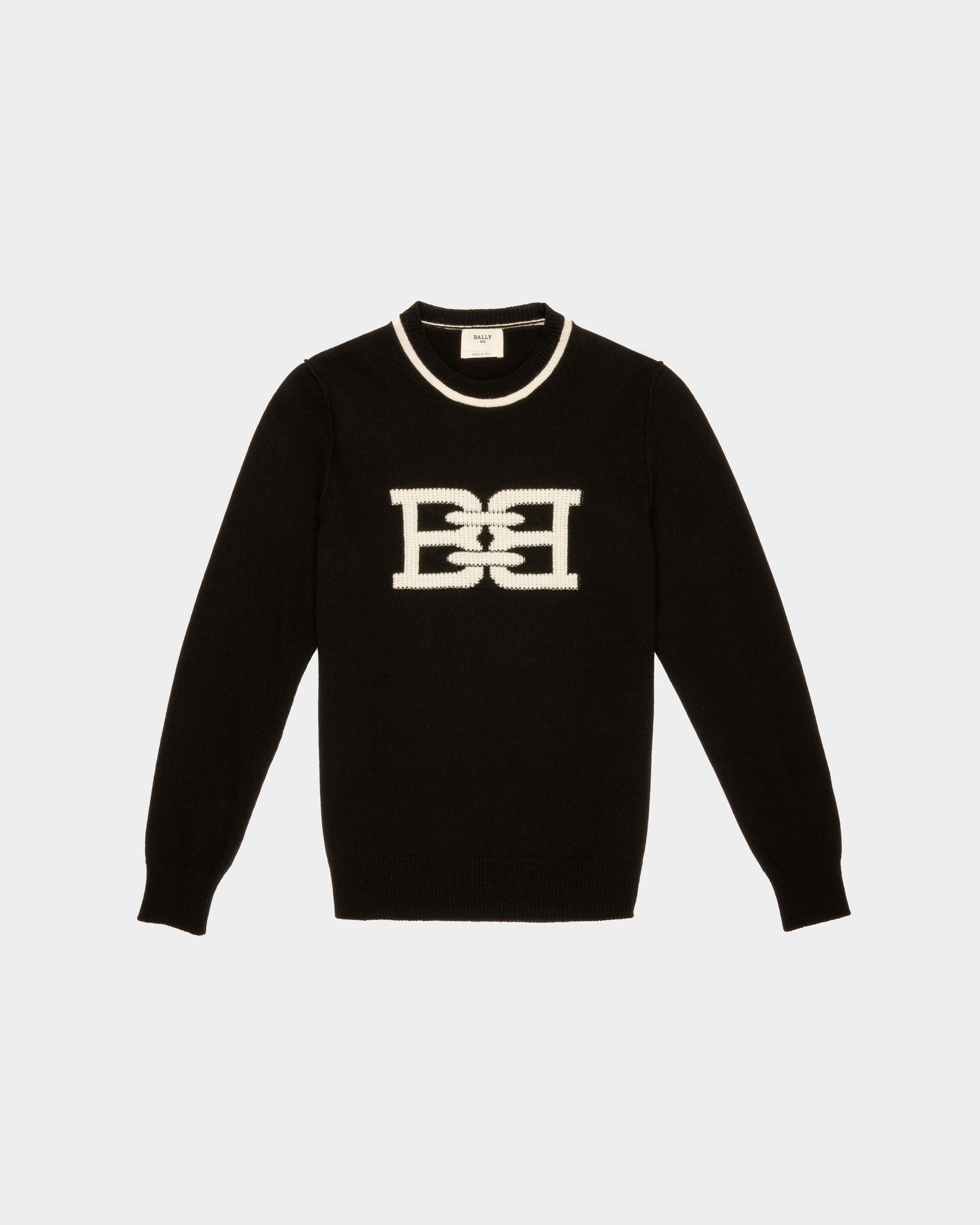 Wool & Cashmere Blend Top In Black - Men's - Bally - 01