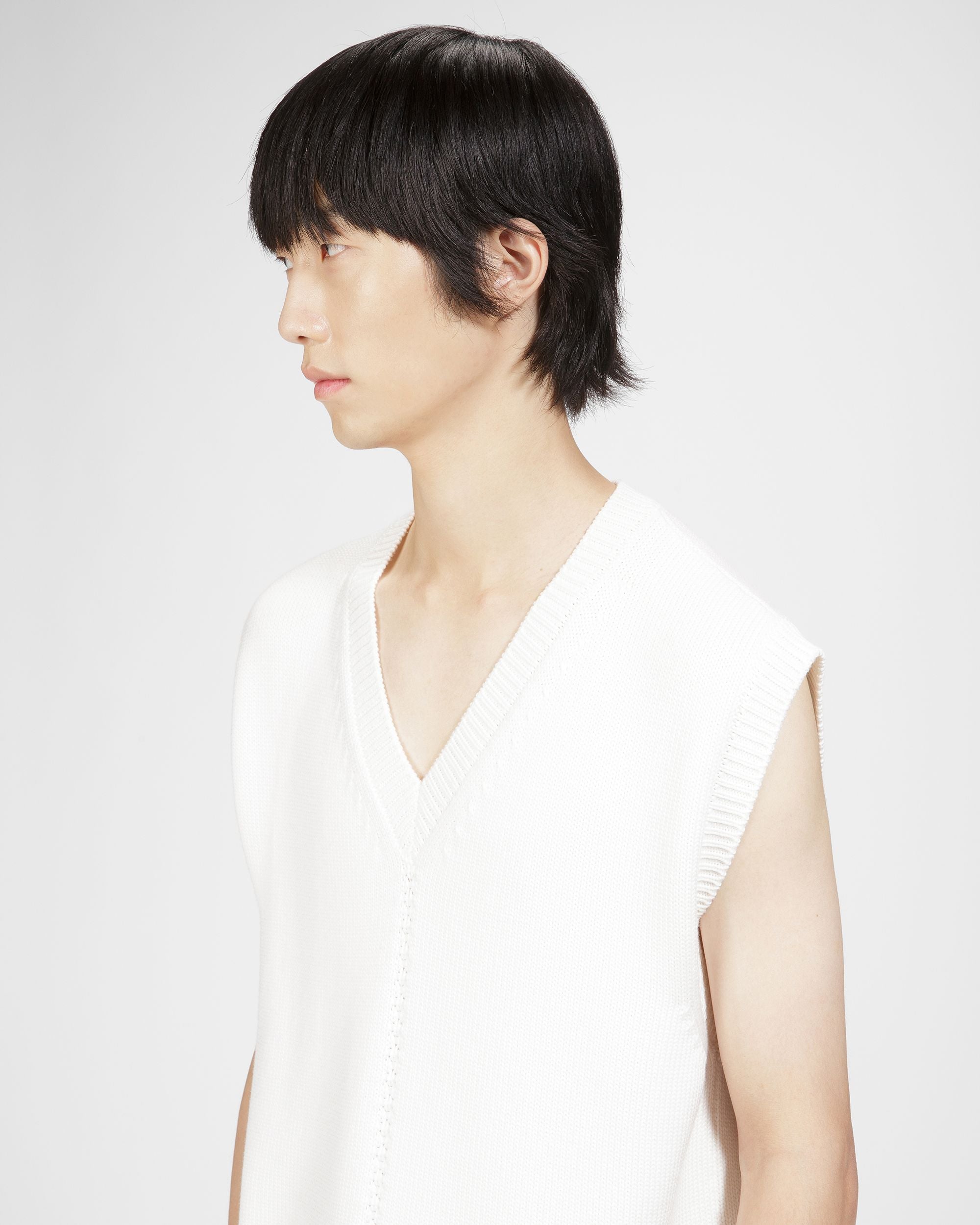 Wool Sweater In Bone - Men's - Bally - 03