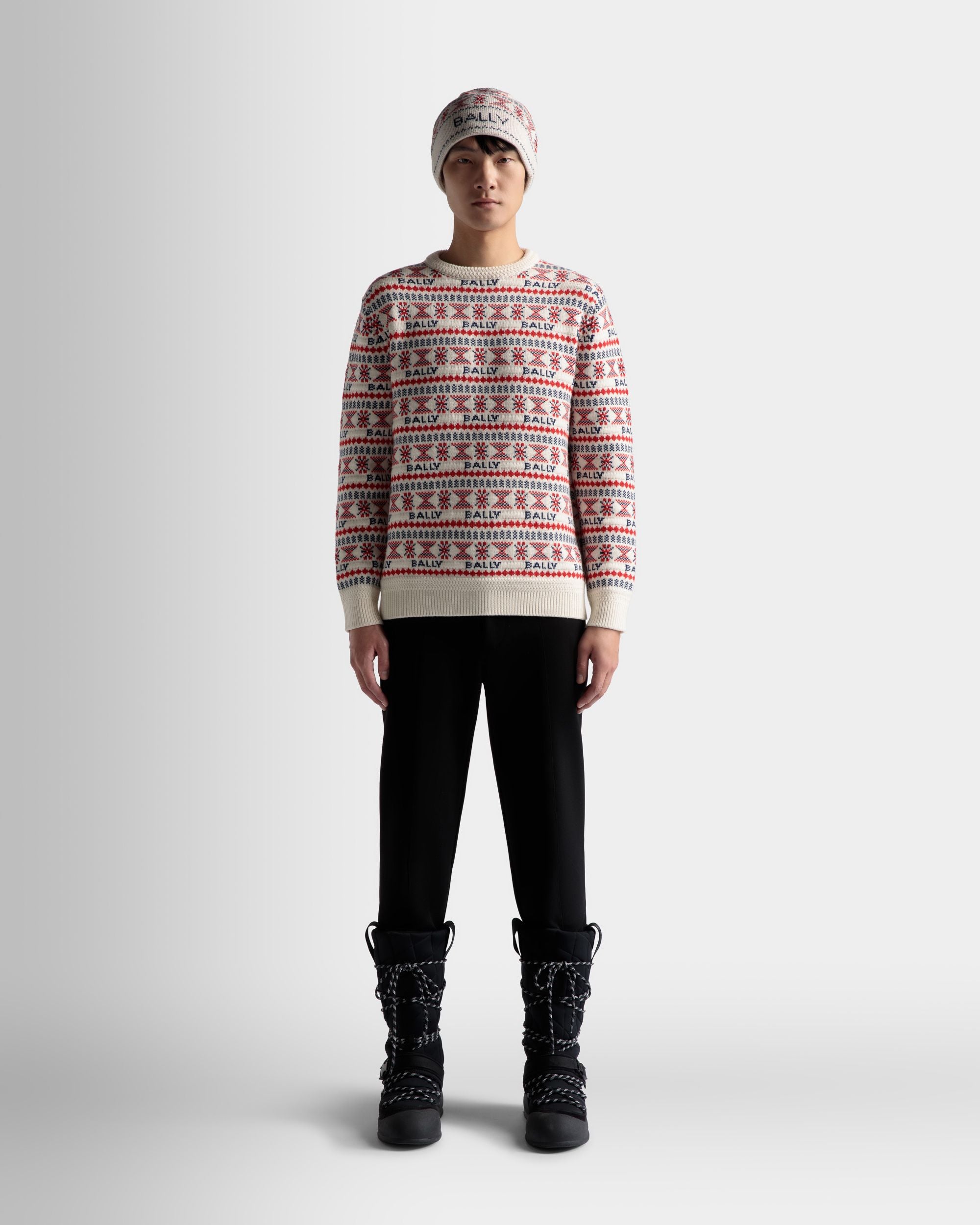 Sweater In Multicolor Wool - Men's - Bally - 02