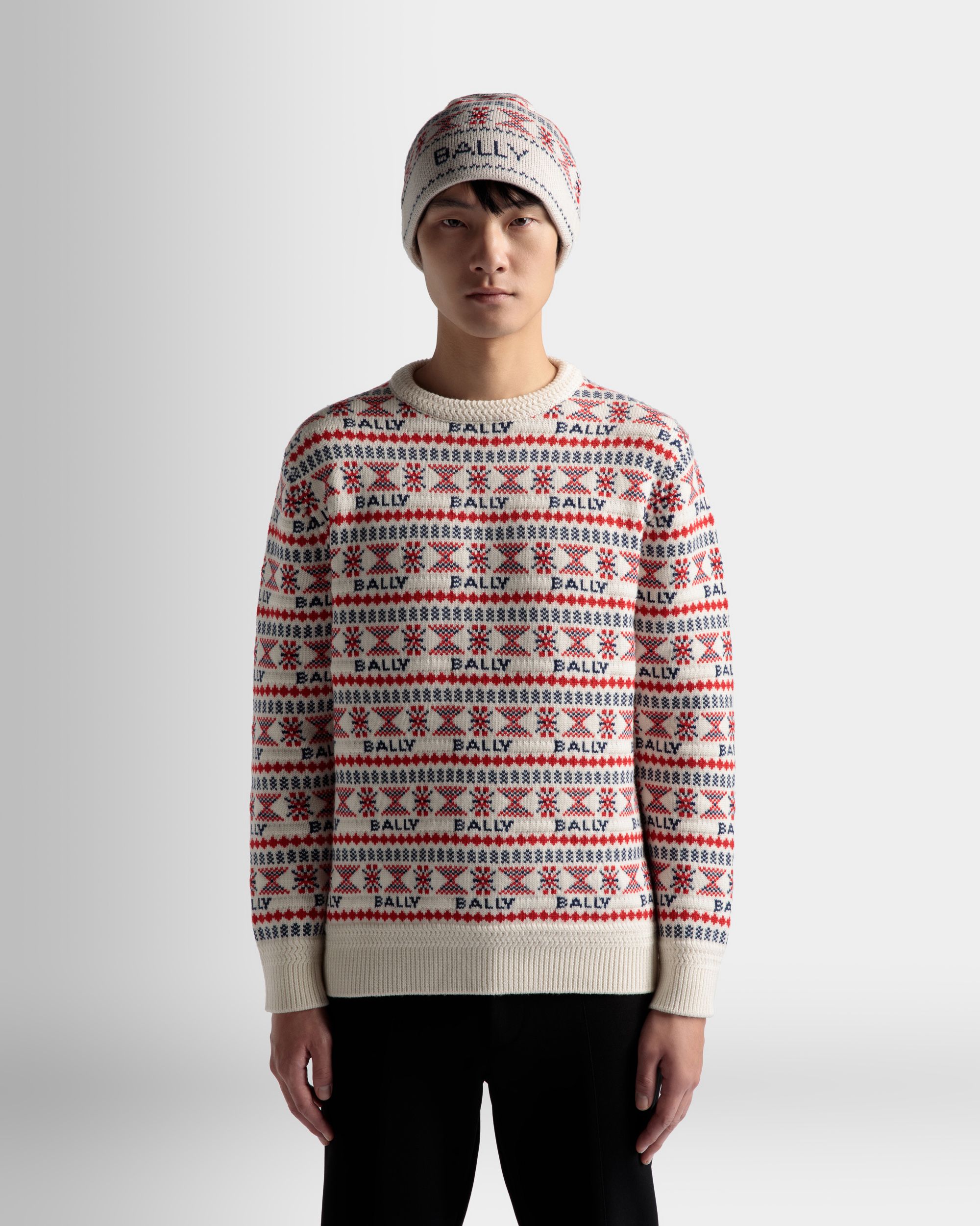 Sweater In Multicolor Wool - Men's - Bally - 03