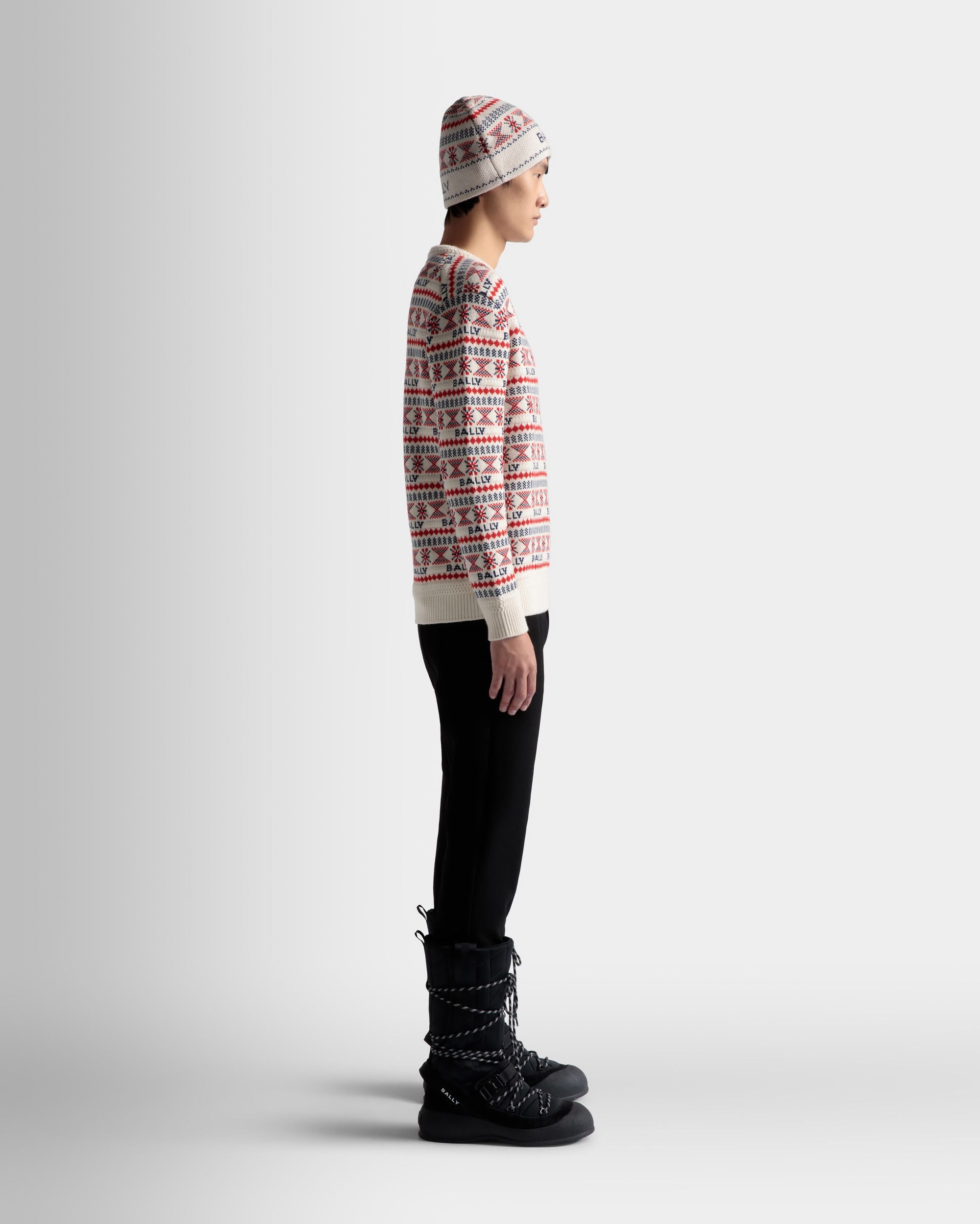 Sweater In Multicolor Wool - Men's - Bally - 05