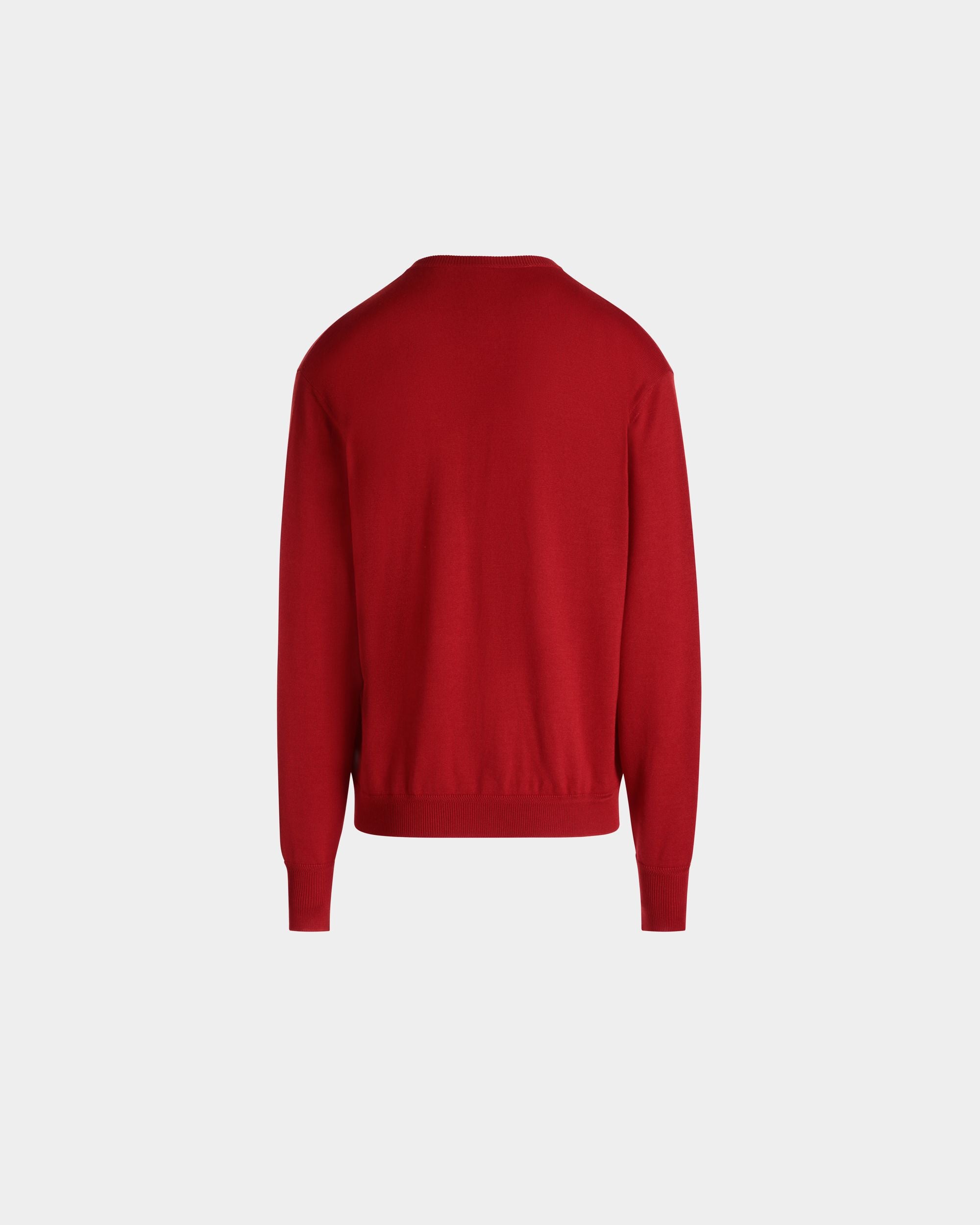 Knitwear V Neck In Red Mix Wool/Cash/Silk - Men's - Bally - 03