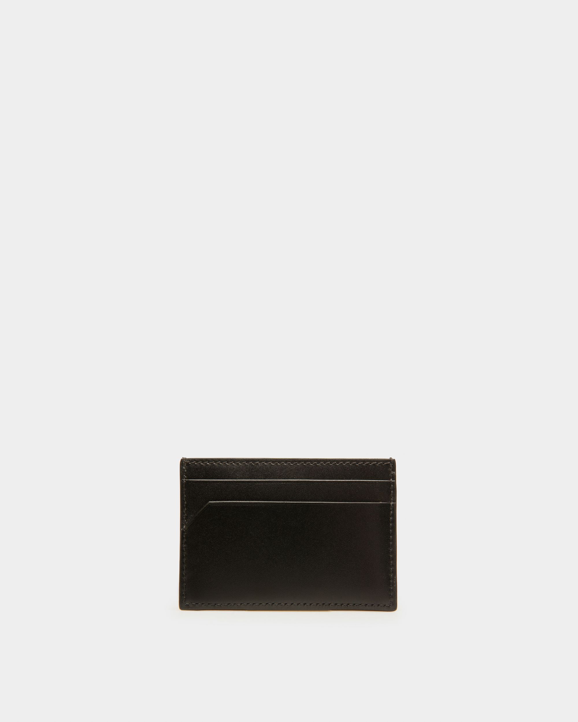 Schar Leather Card Holder In Black - Men's - Bally - 02