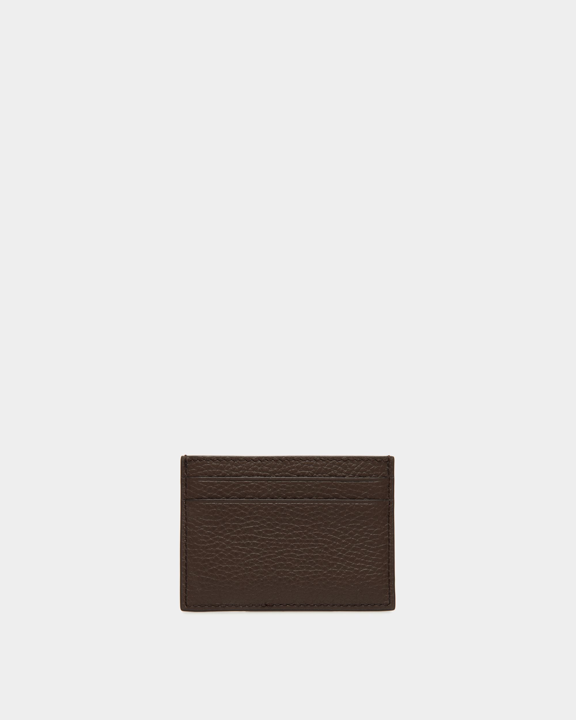 Ribbon Card Holder in Ebano Leather - Men's - Bally - 02