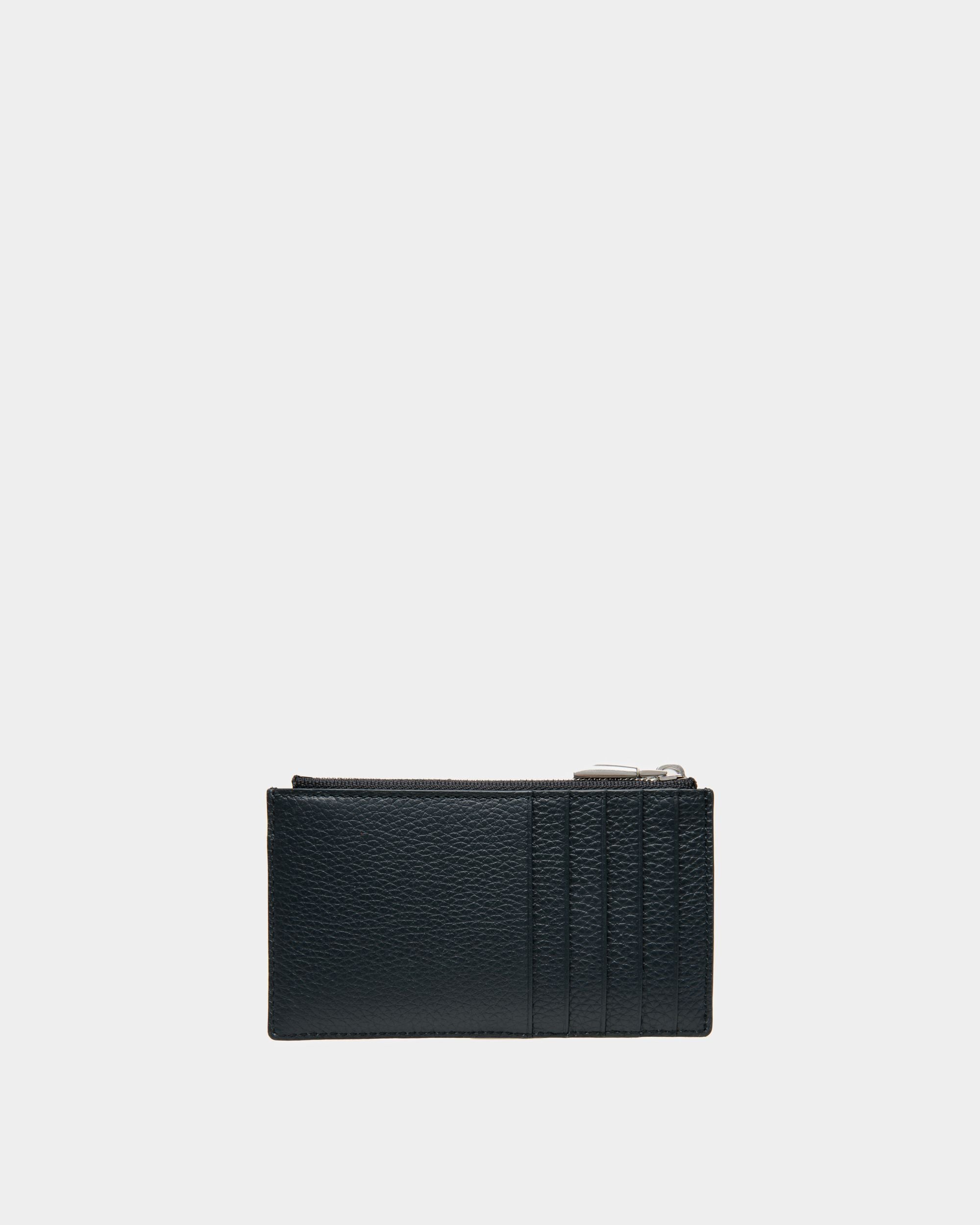 Pennant Coin Card Holder in Denim - Men's - Bally - 02