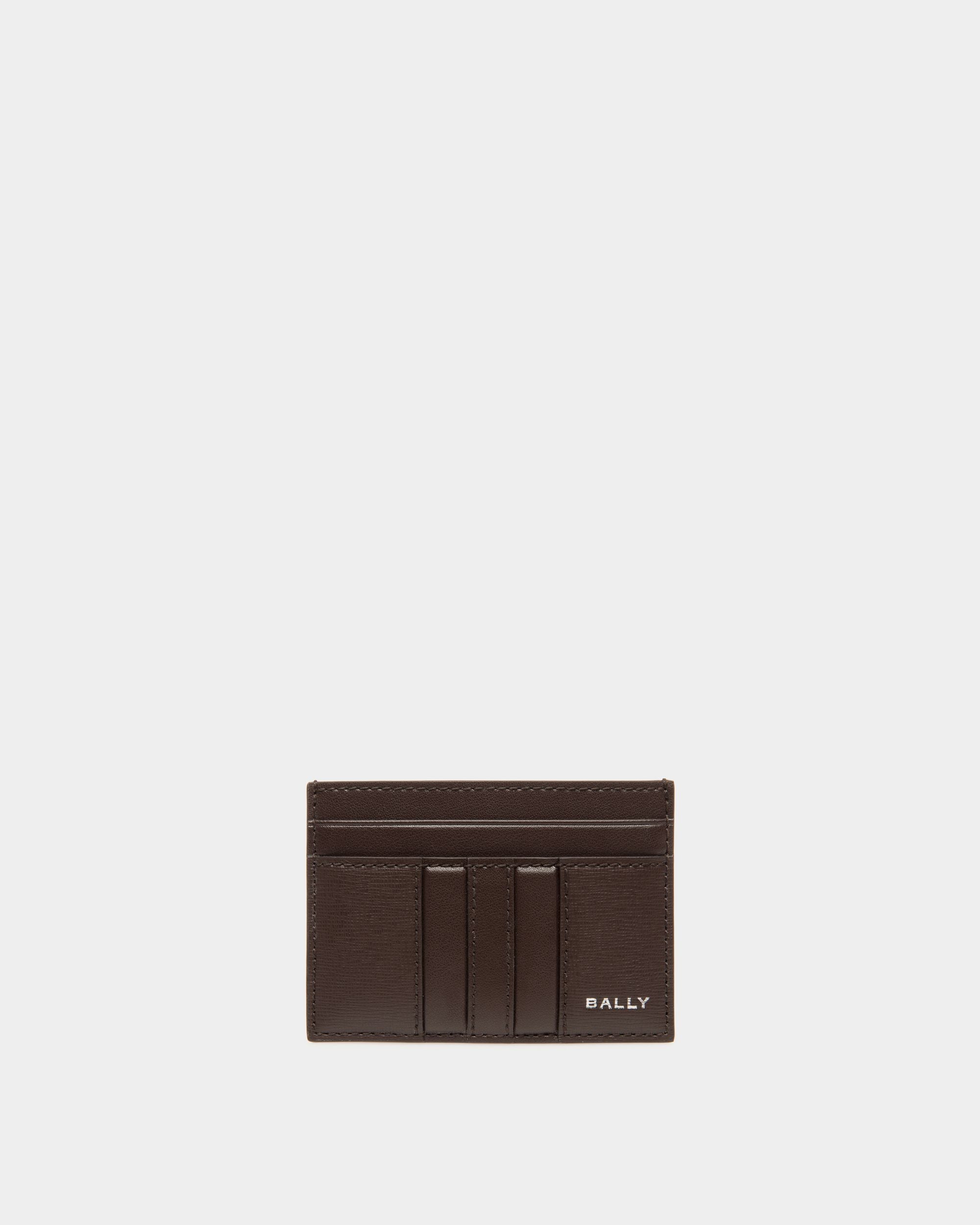 Mythos Card Holder in Ebano Recycled Leather - Men's - Bally - 01