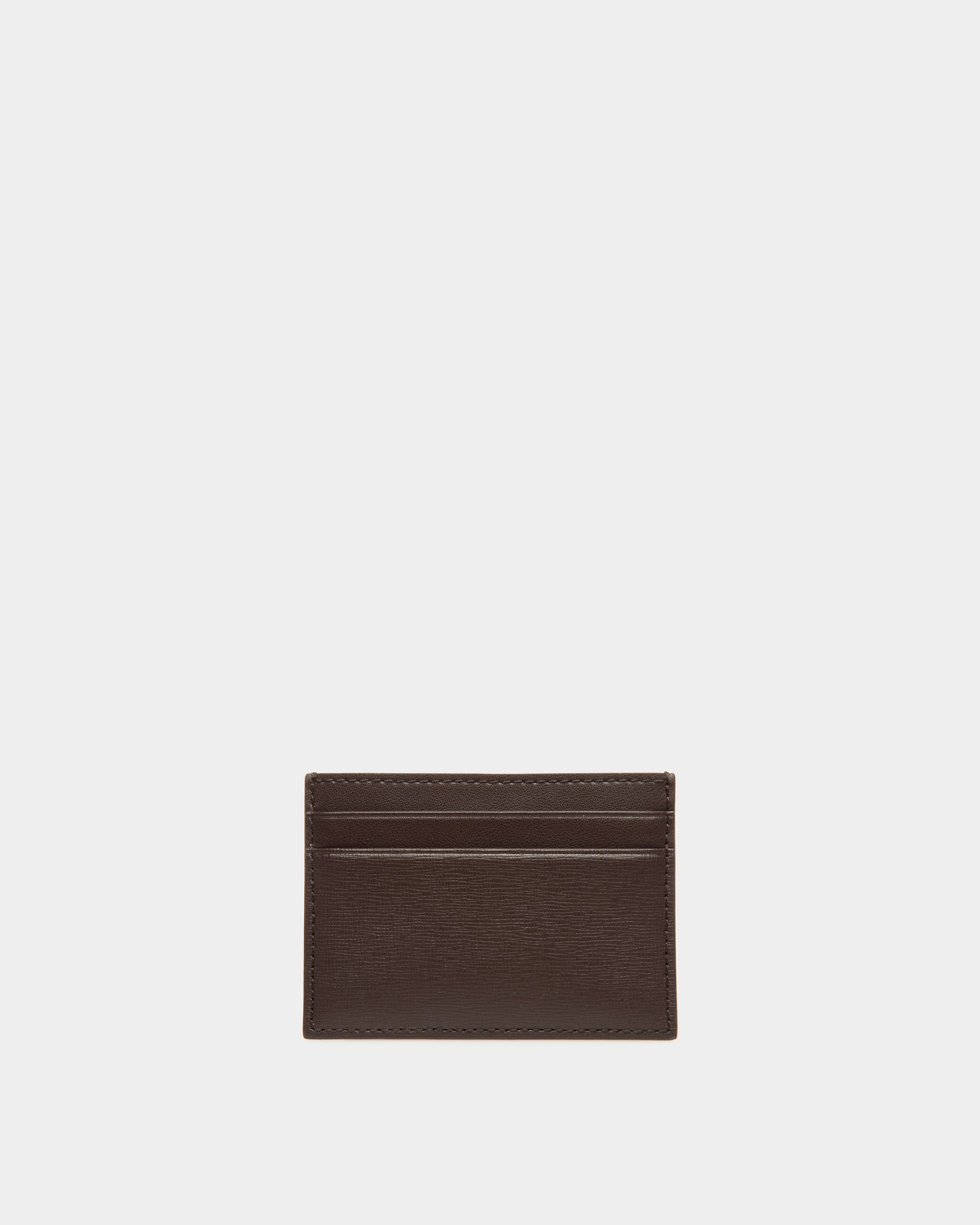 Mythos Card Holder in Ebano Recycled Leather - Men's - Bally - 02
