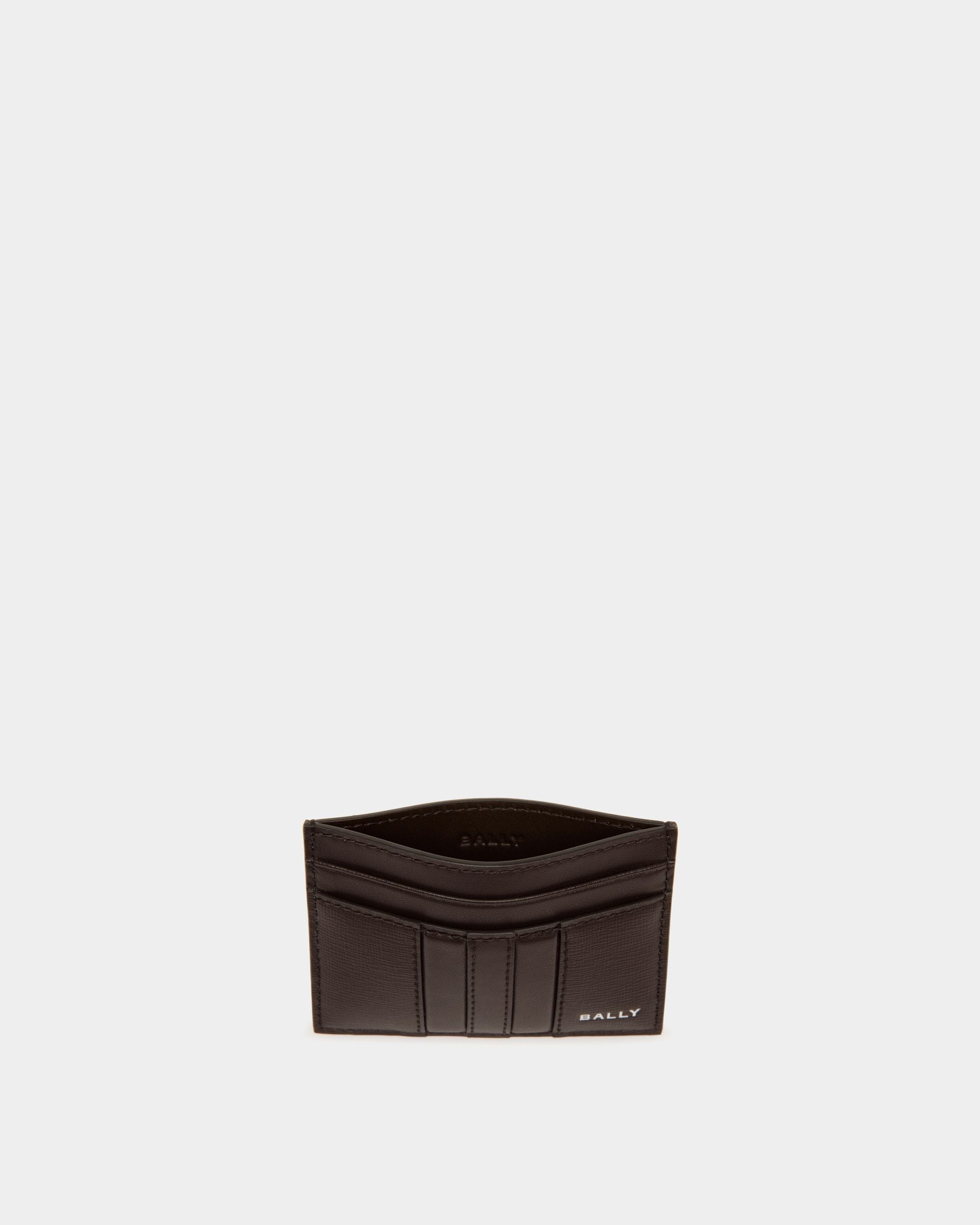 Mythos Card Holder in Ebano Recycled Leather - Men's - Bally - 03