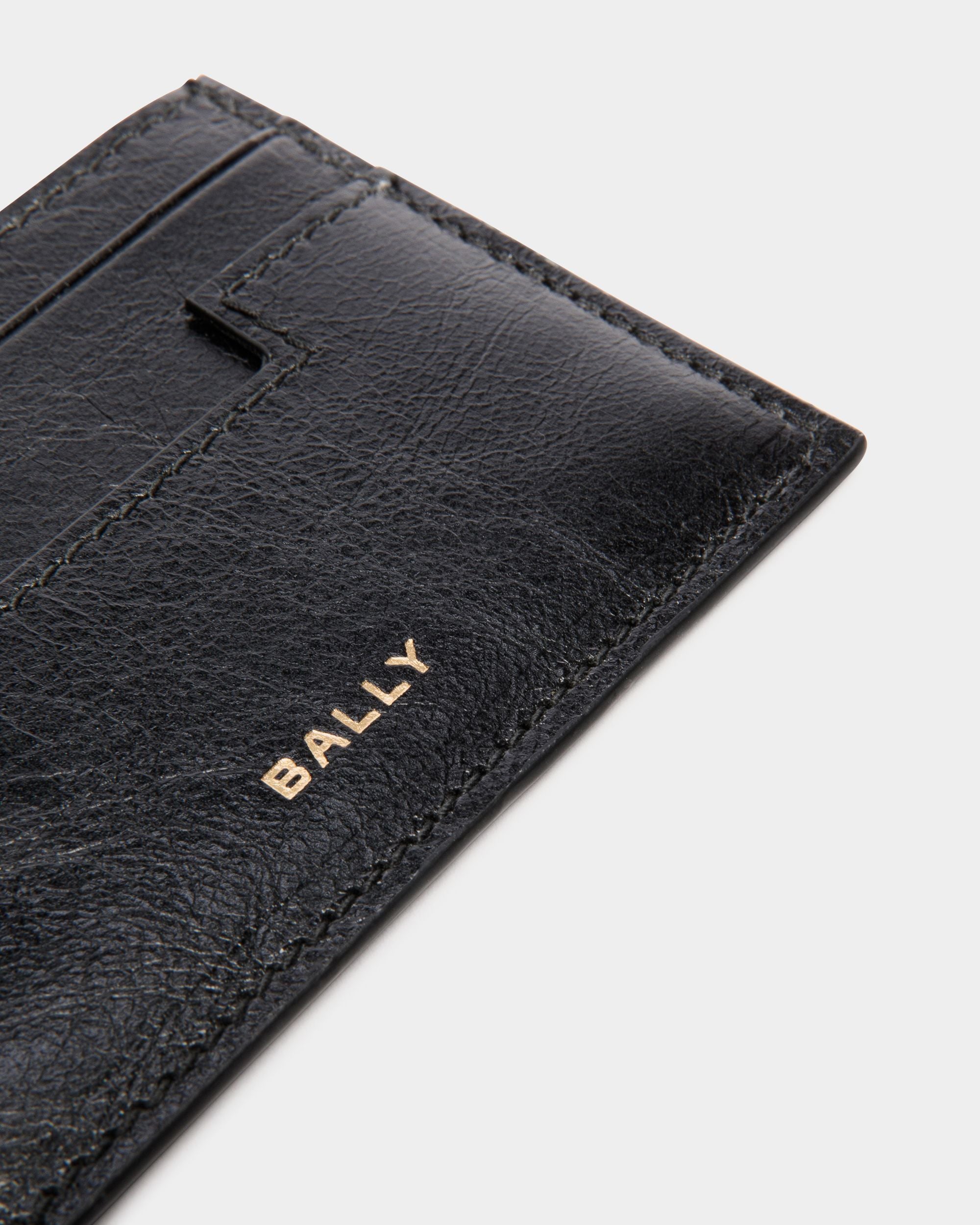 Easy Bally Card Holder In Black Leather - Men's - Bally - 04