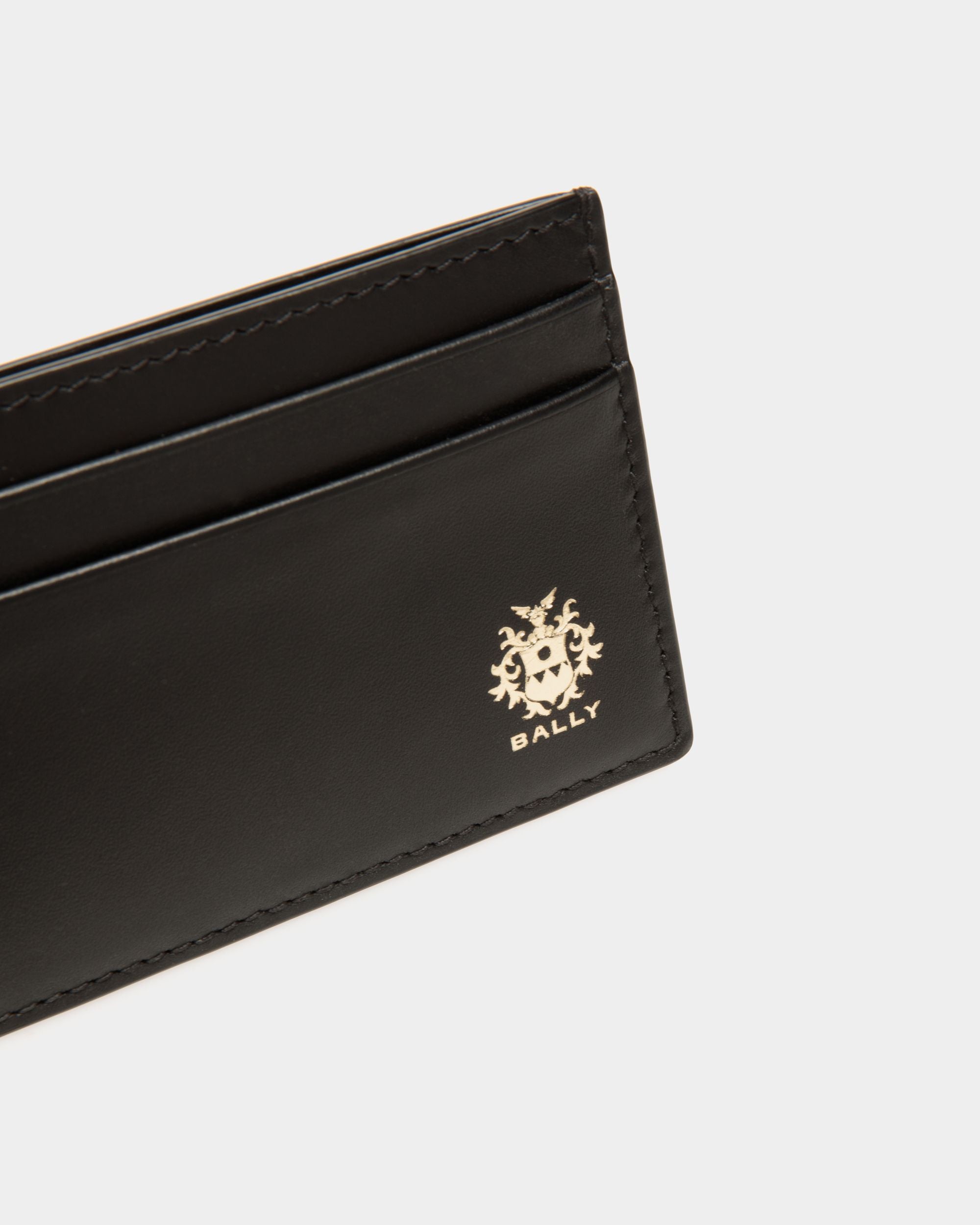Beckett Card Holder in Black Leather - Men's - Bally - 04