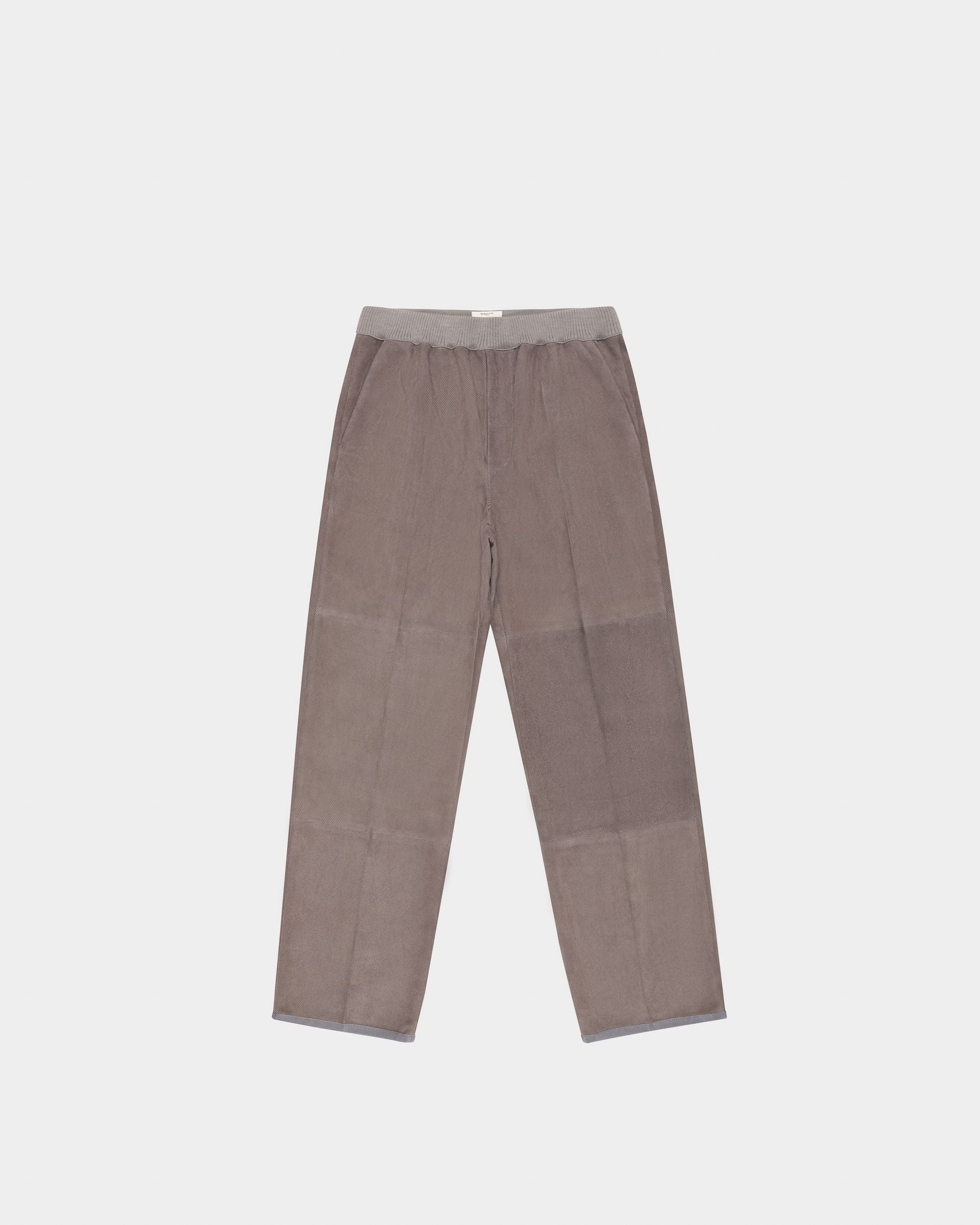 Suede Trousers In Grey - Men's - Bally - 04