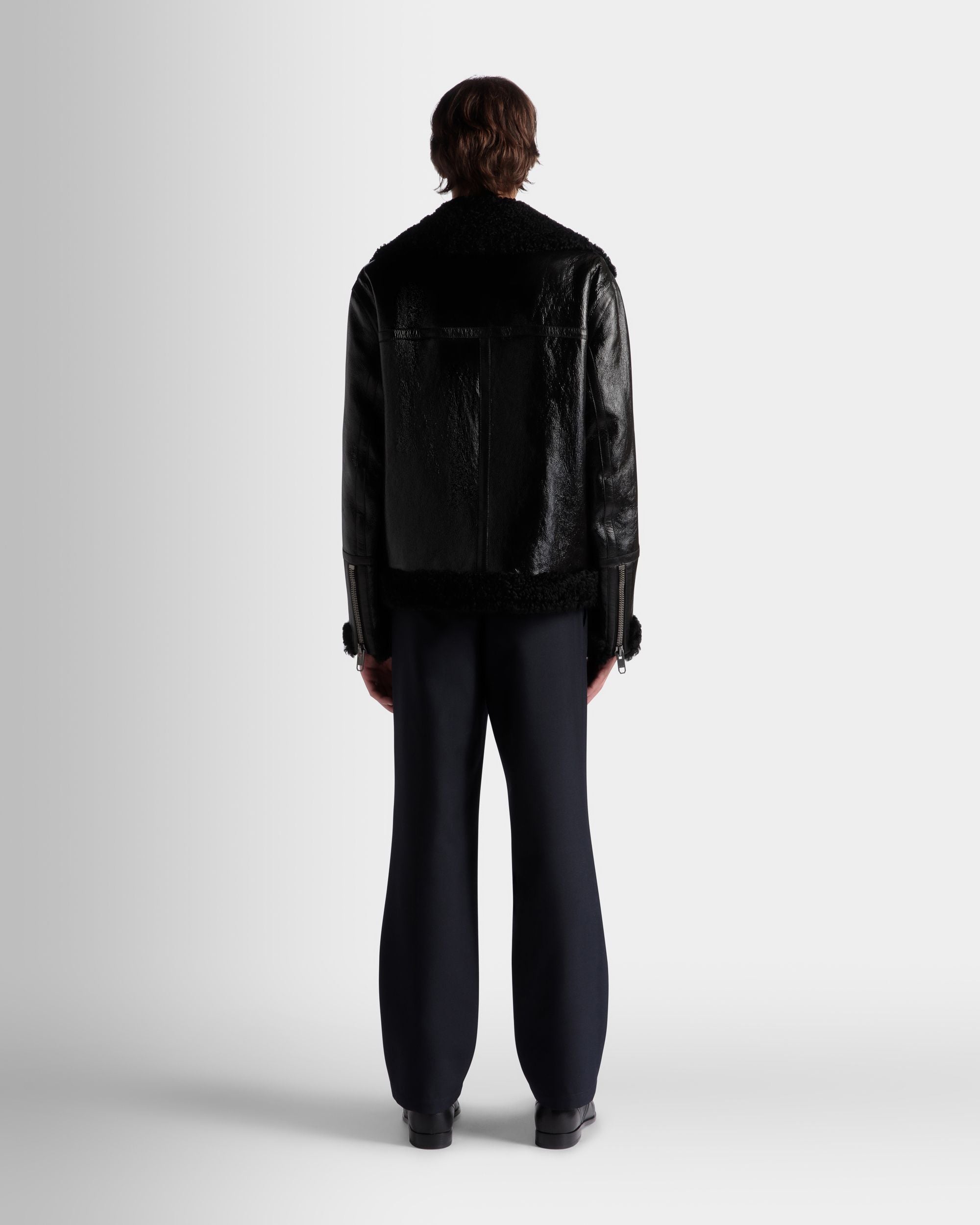 Adrien Brody Travel Collection Blouson In Black Leather - Men's - Bally - 06