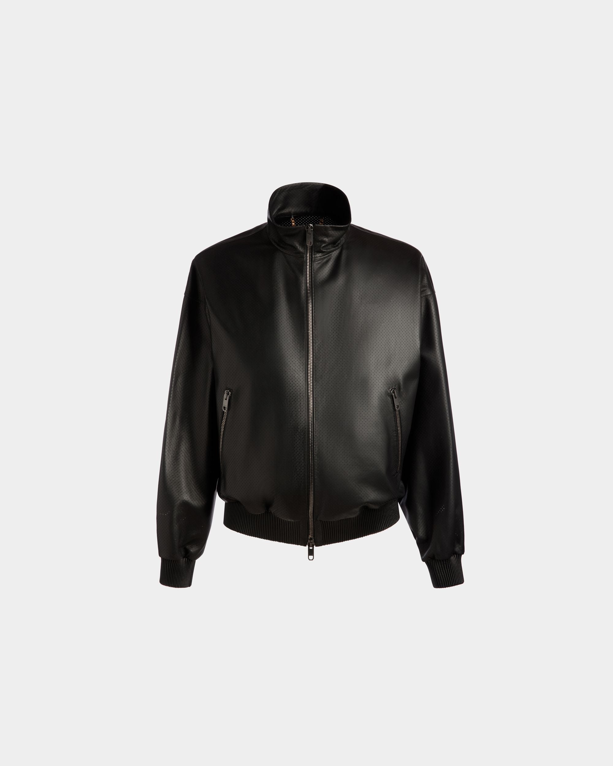 Adrien Brody Travel Collection Blouson In Black Leather - Men's - Bally - 01