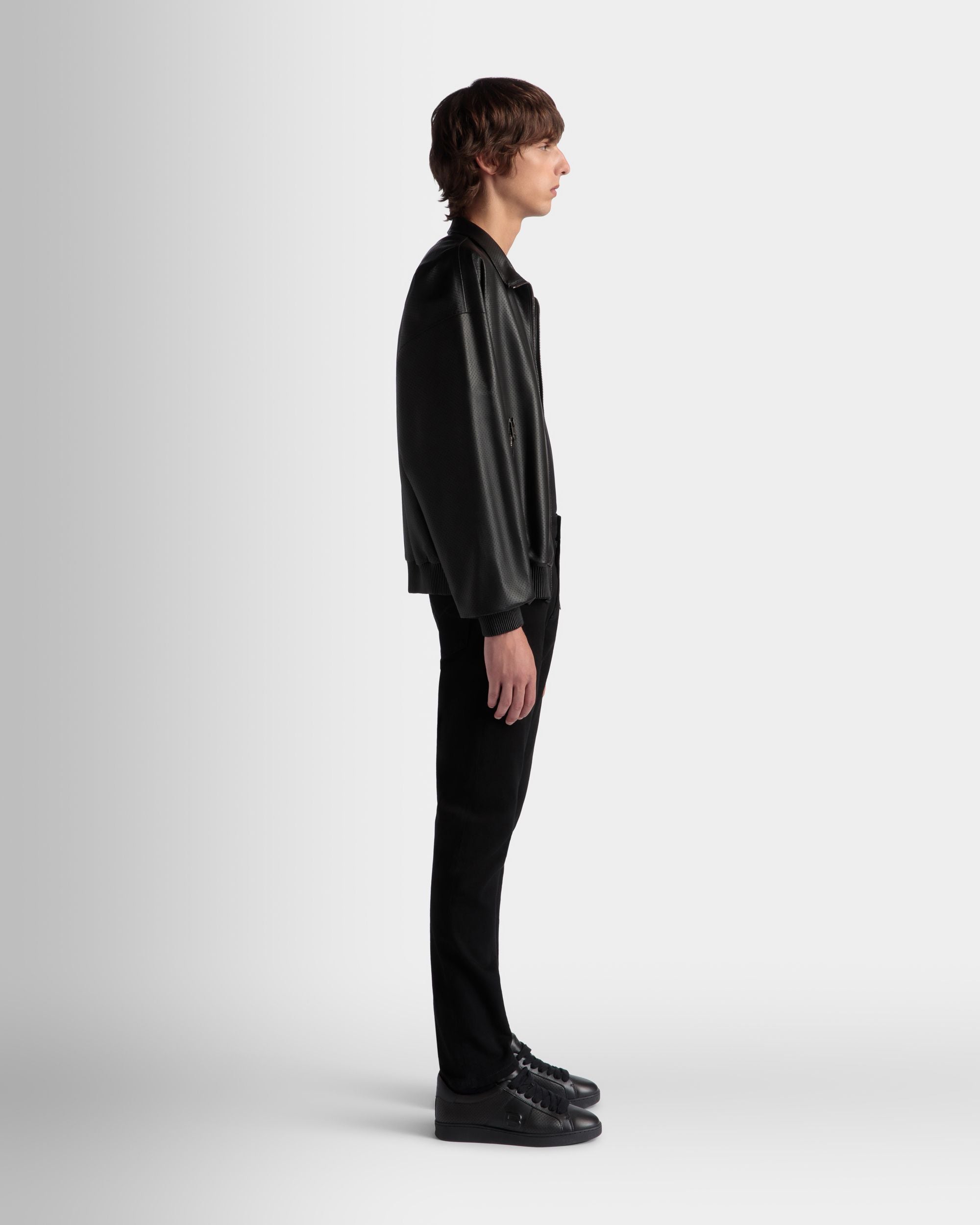 Adrien Brody Travel Collection Blouson In Black Leather - Men's - Bally - 05