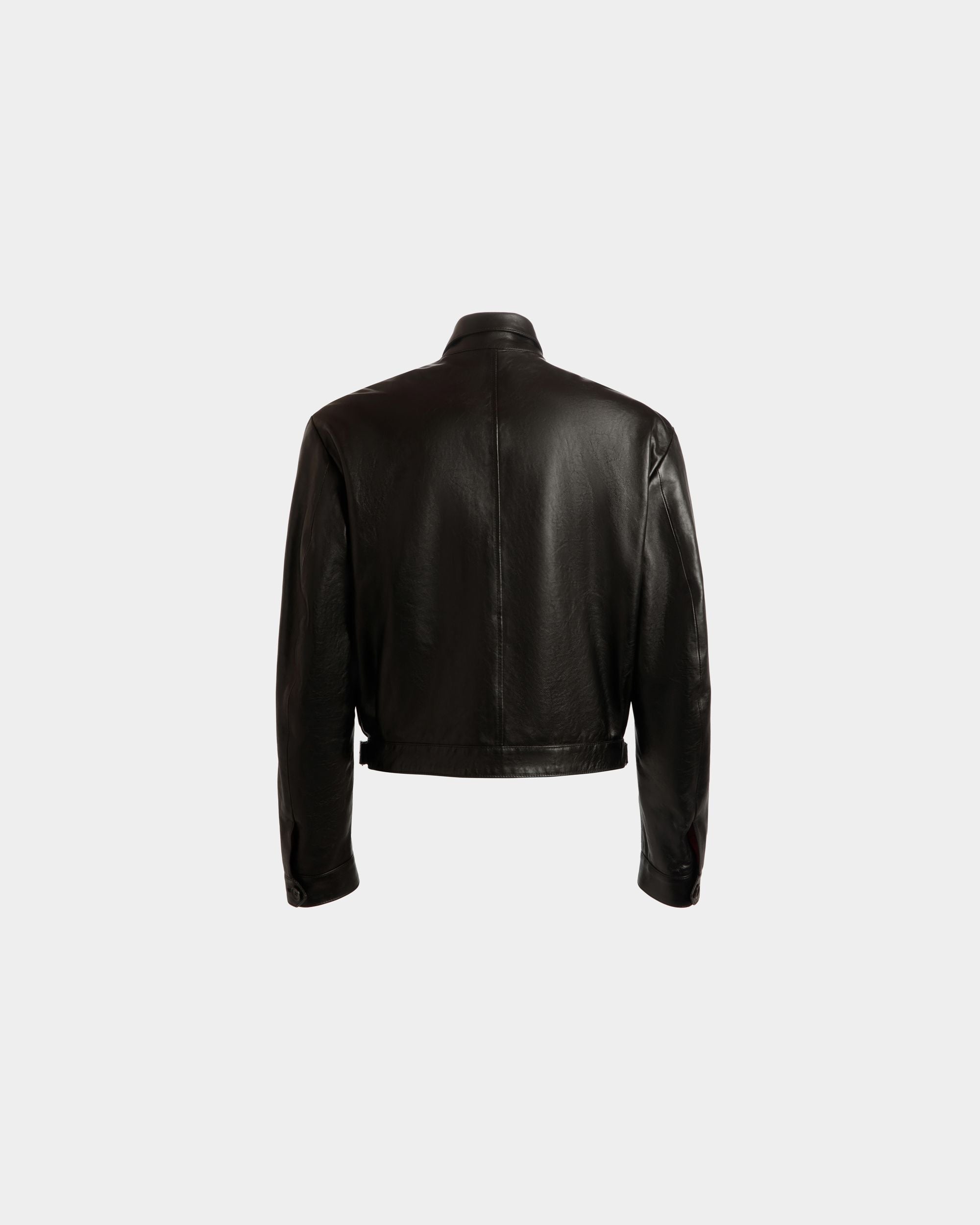 Shirt Jacket In Black Leather - Men's - Bally - 07