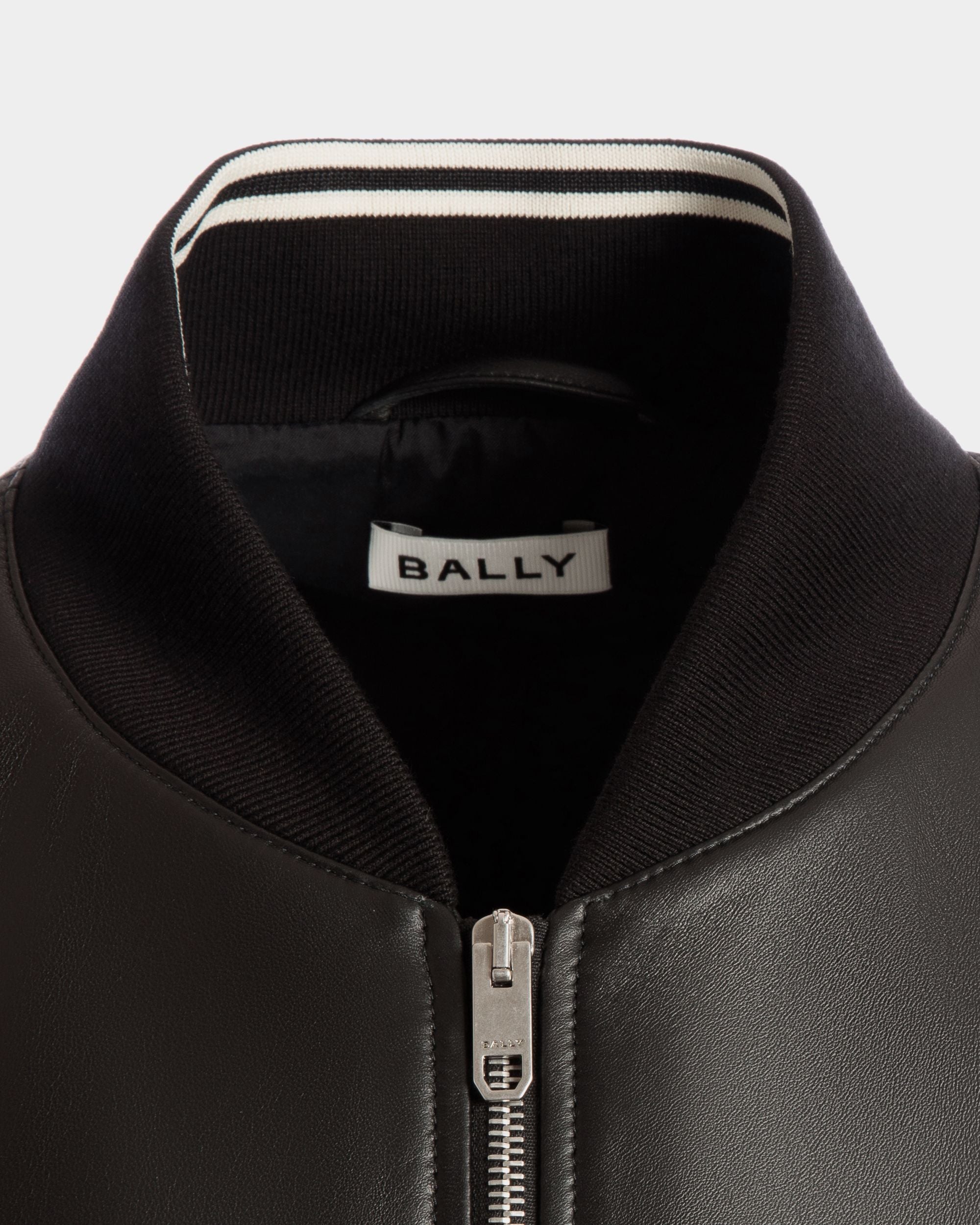 Bomber In Black Leather - Men's - Bally - 02