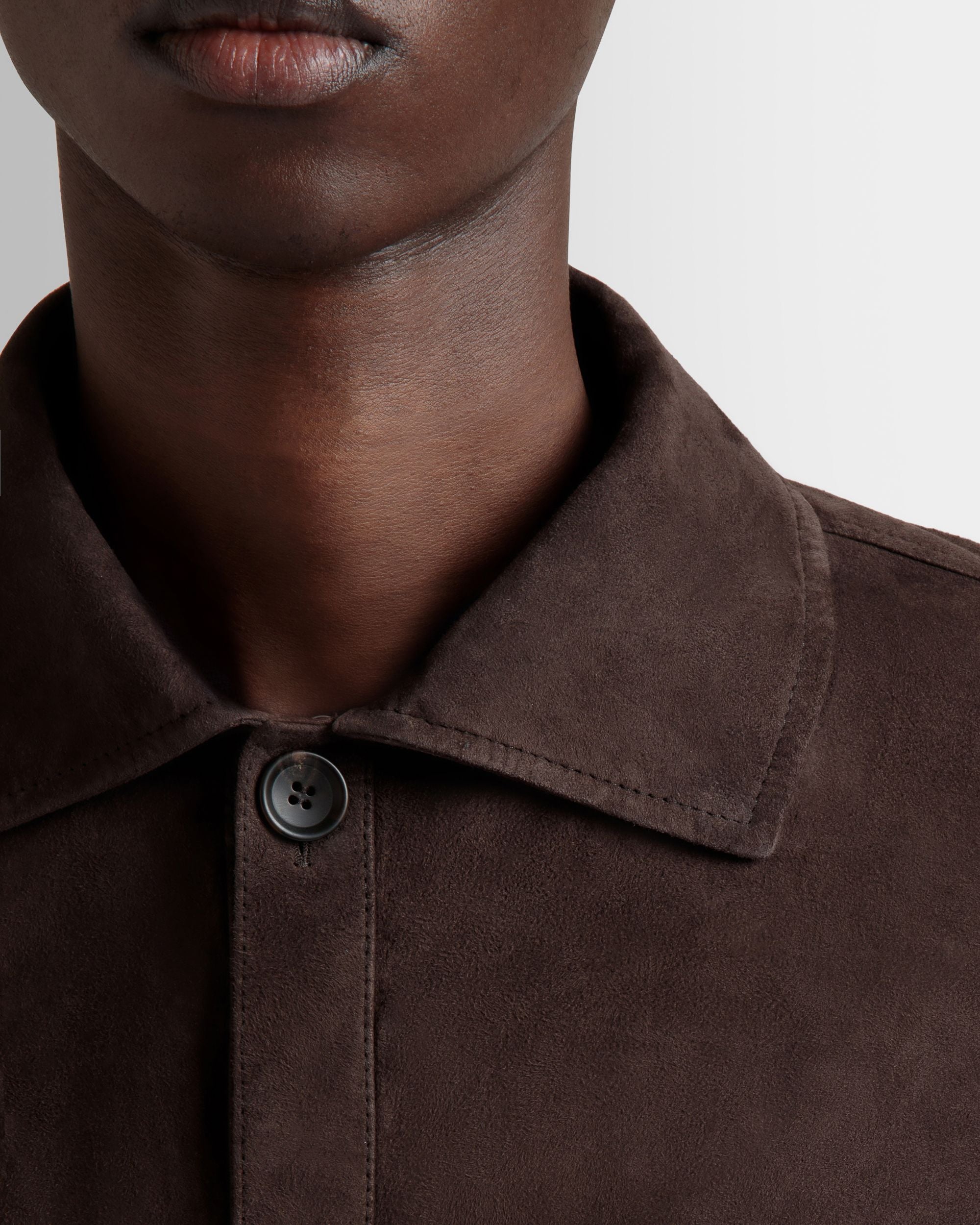 Safari Jacket in Ebano Suede - Men's - Bally - 03