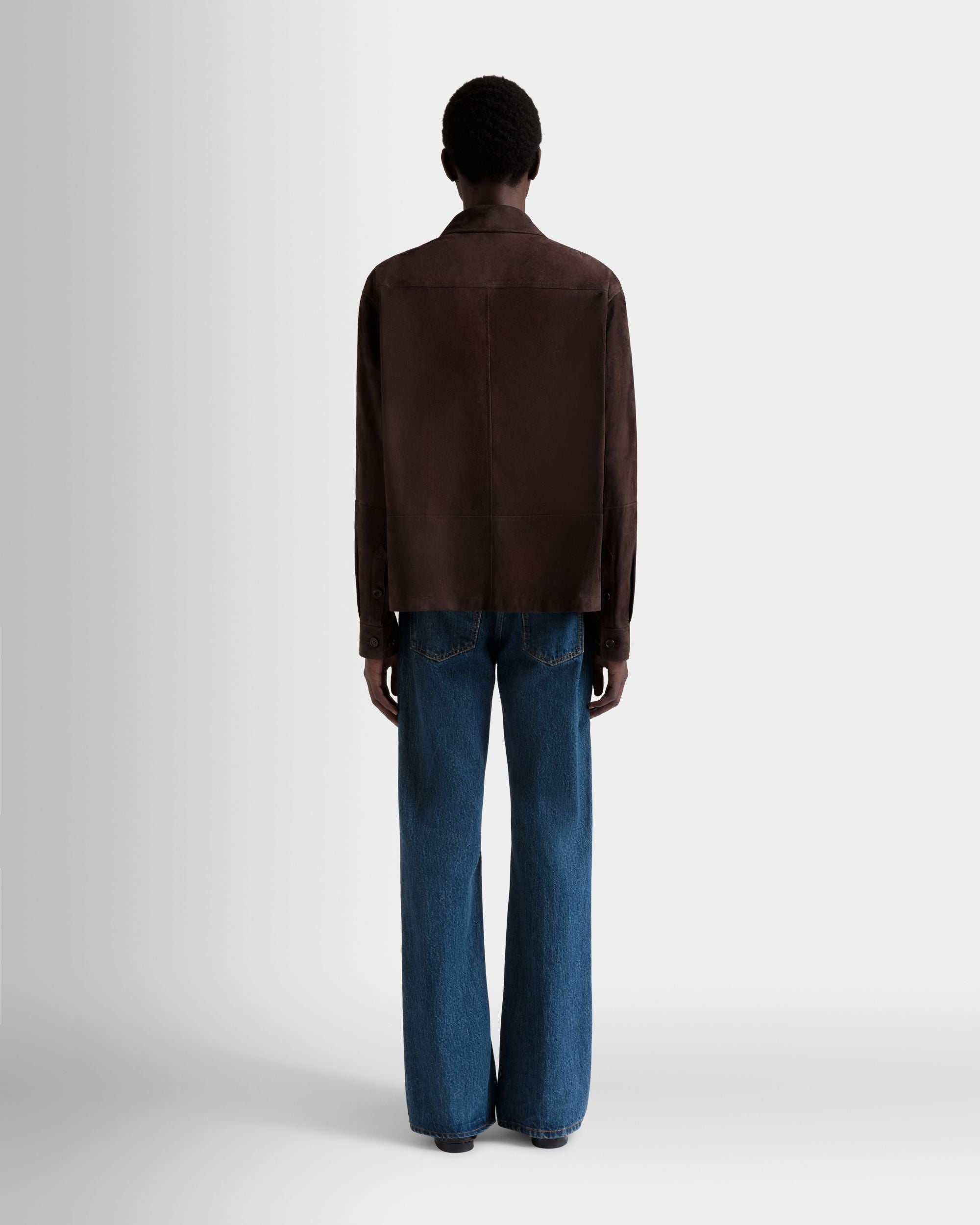 Safari Jacket in Ebano Suede - Men's - Bally - 06