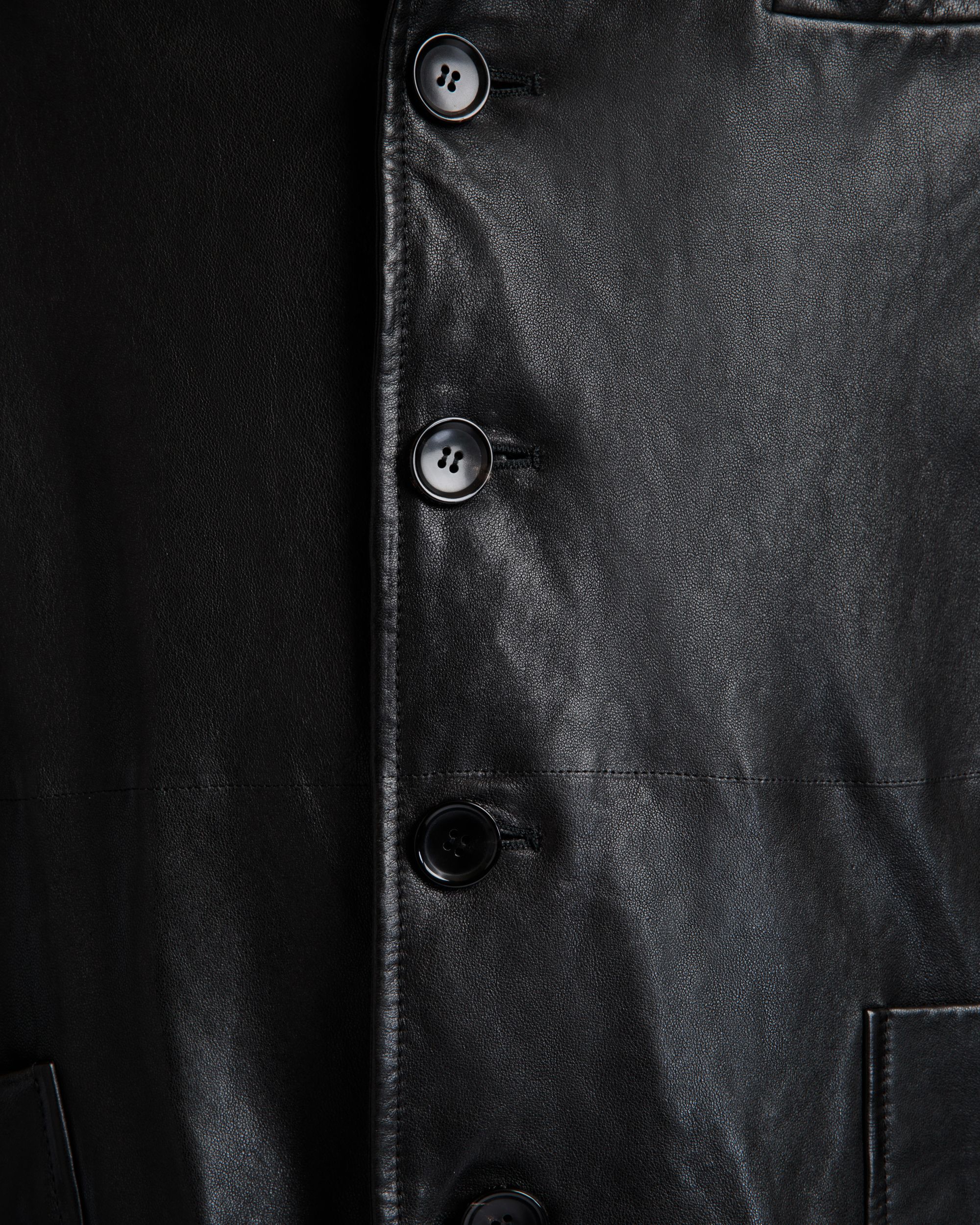 Blazer With Shearling Lining In Black Leather - Men's - Bally - 08