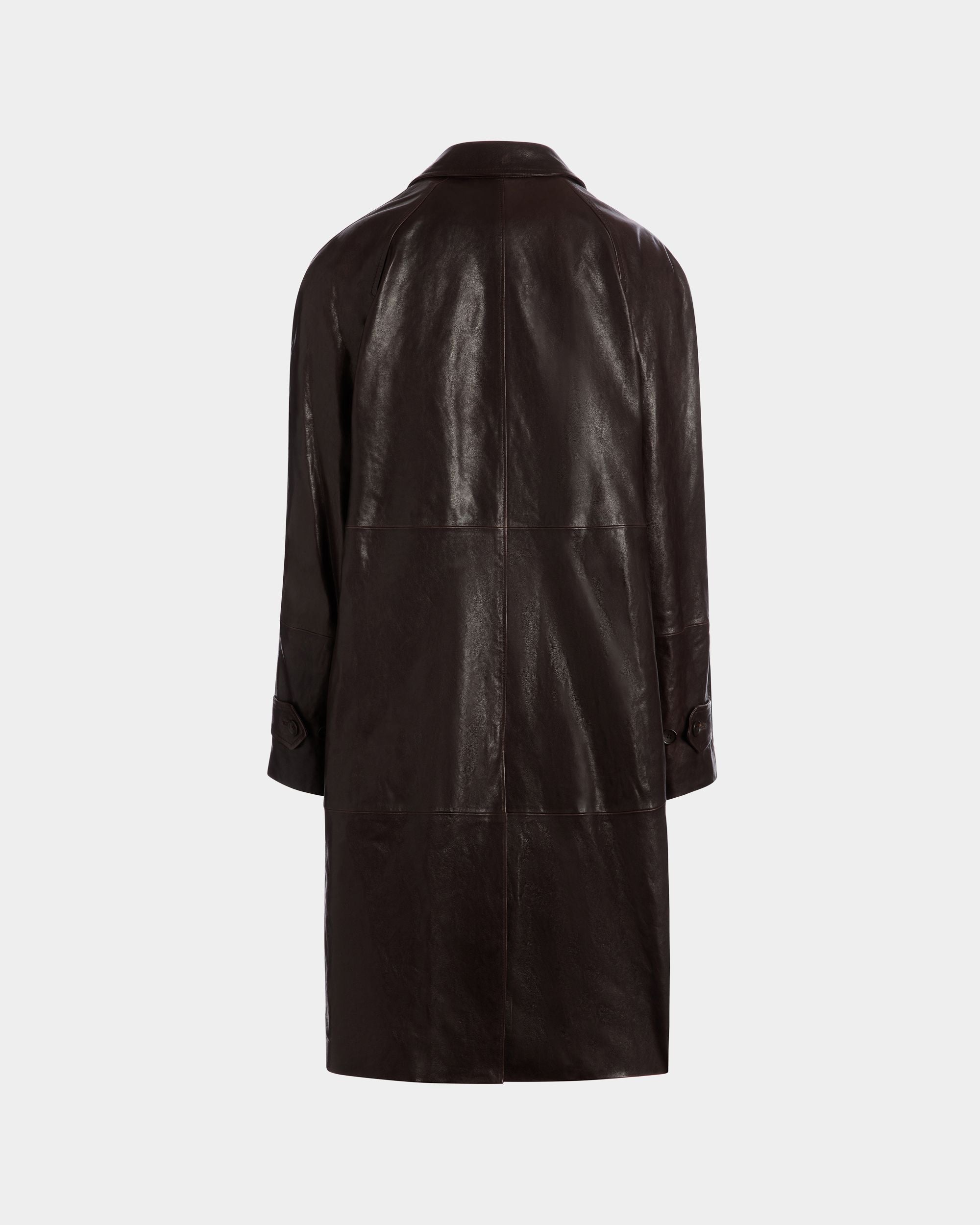Coat in Brown Leather - Men's - Bally - 07