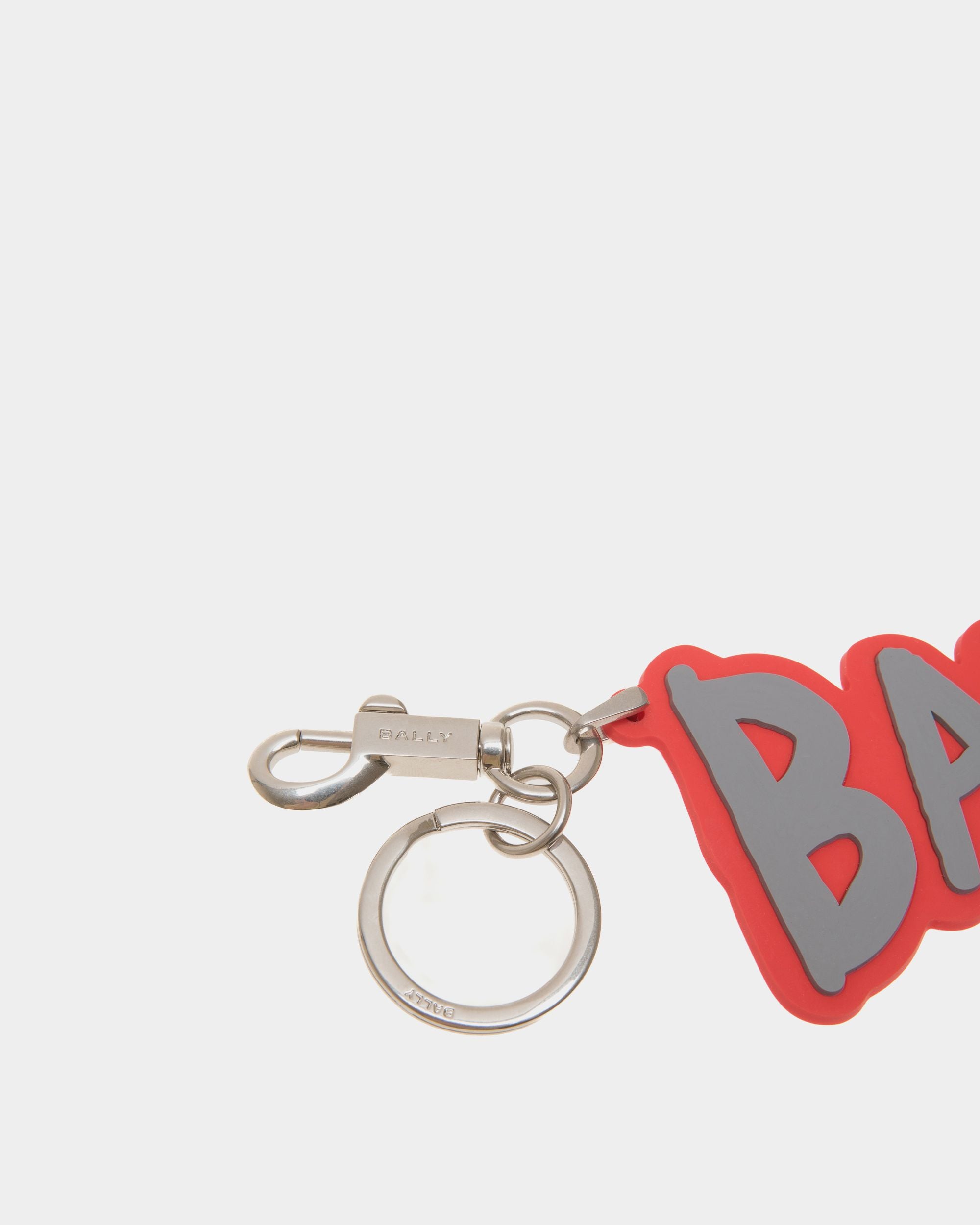 Pennant Keyring in Silicone and Metal - Men's - Bally - 03