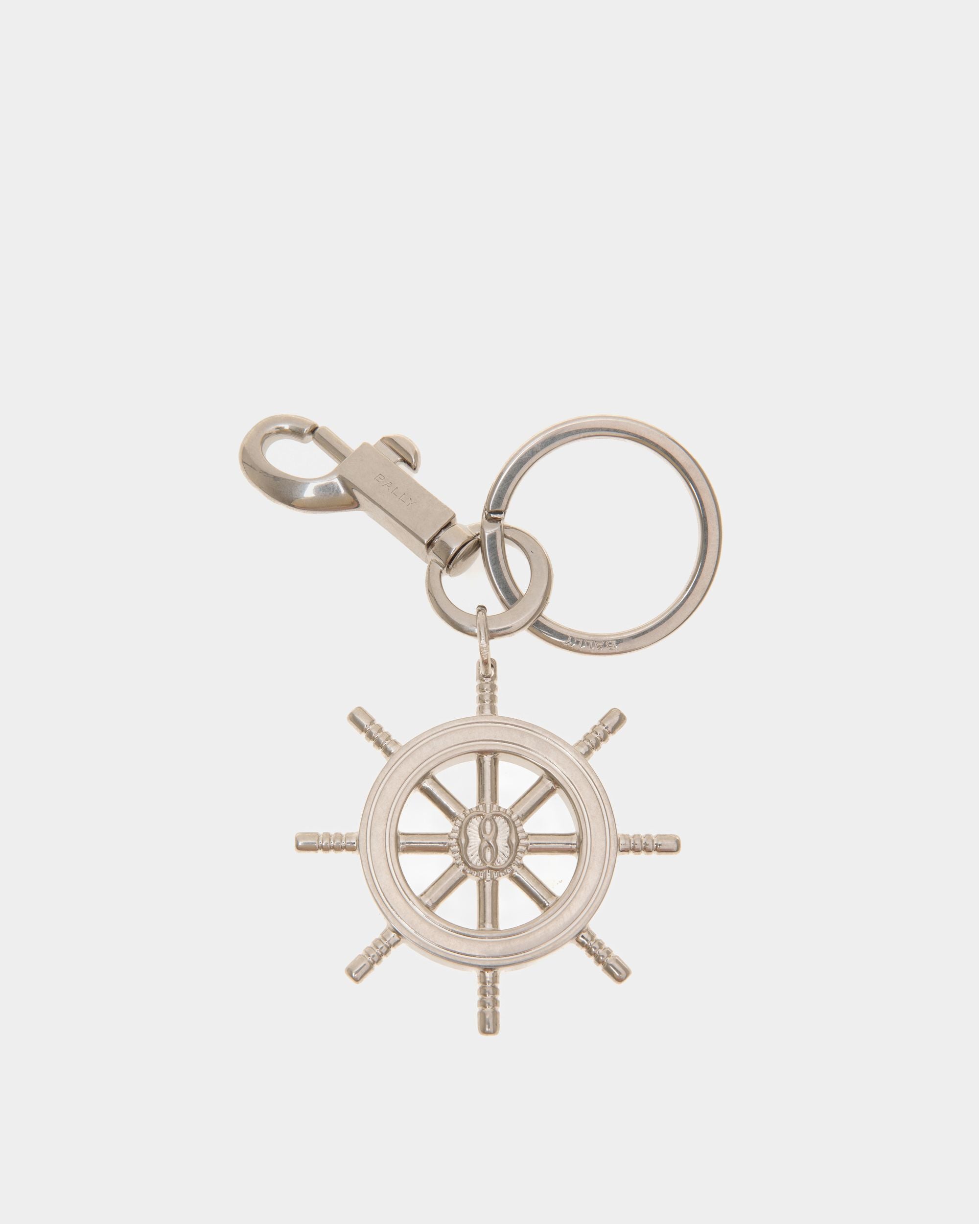 Crossing Keyring In Palladium Metal - Men's - Bally - 01