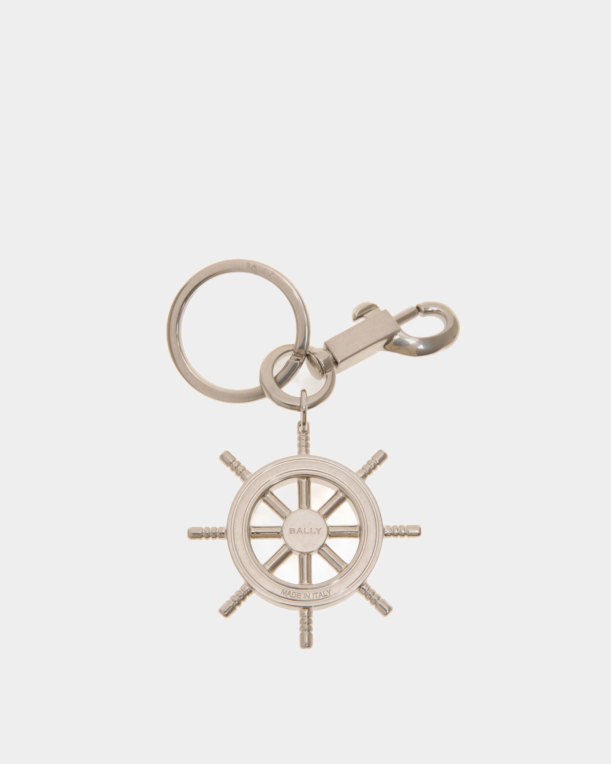 Crossing Keyring In Palladium Metal - Men's - Bally - 02