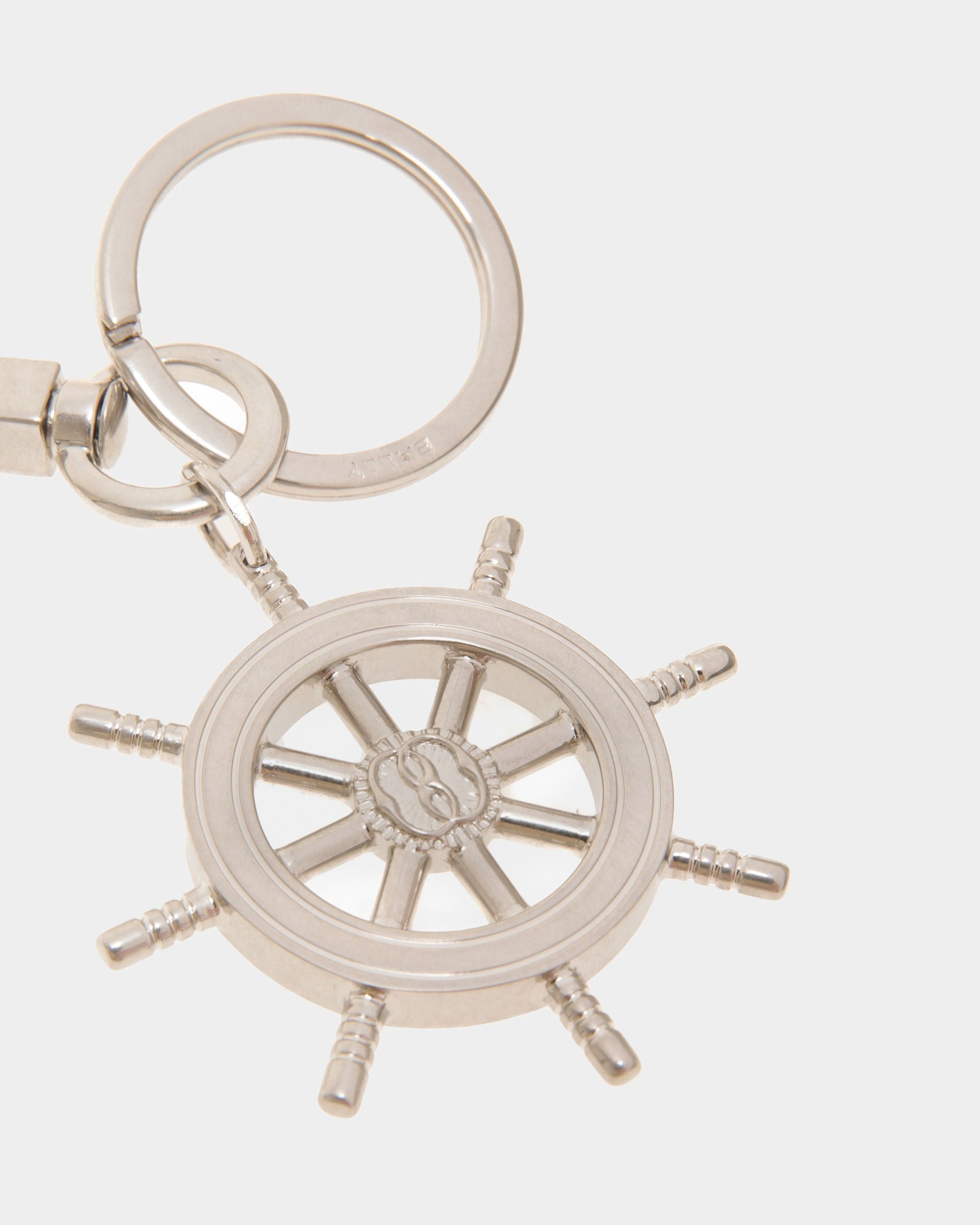 Crossing Keyring In Palladium Metal - Men's - Bally - 03