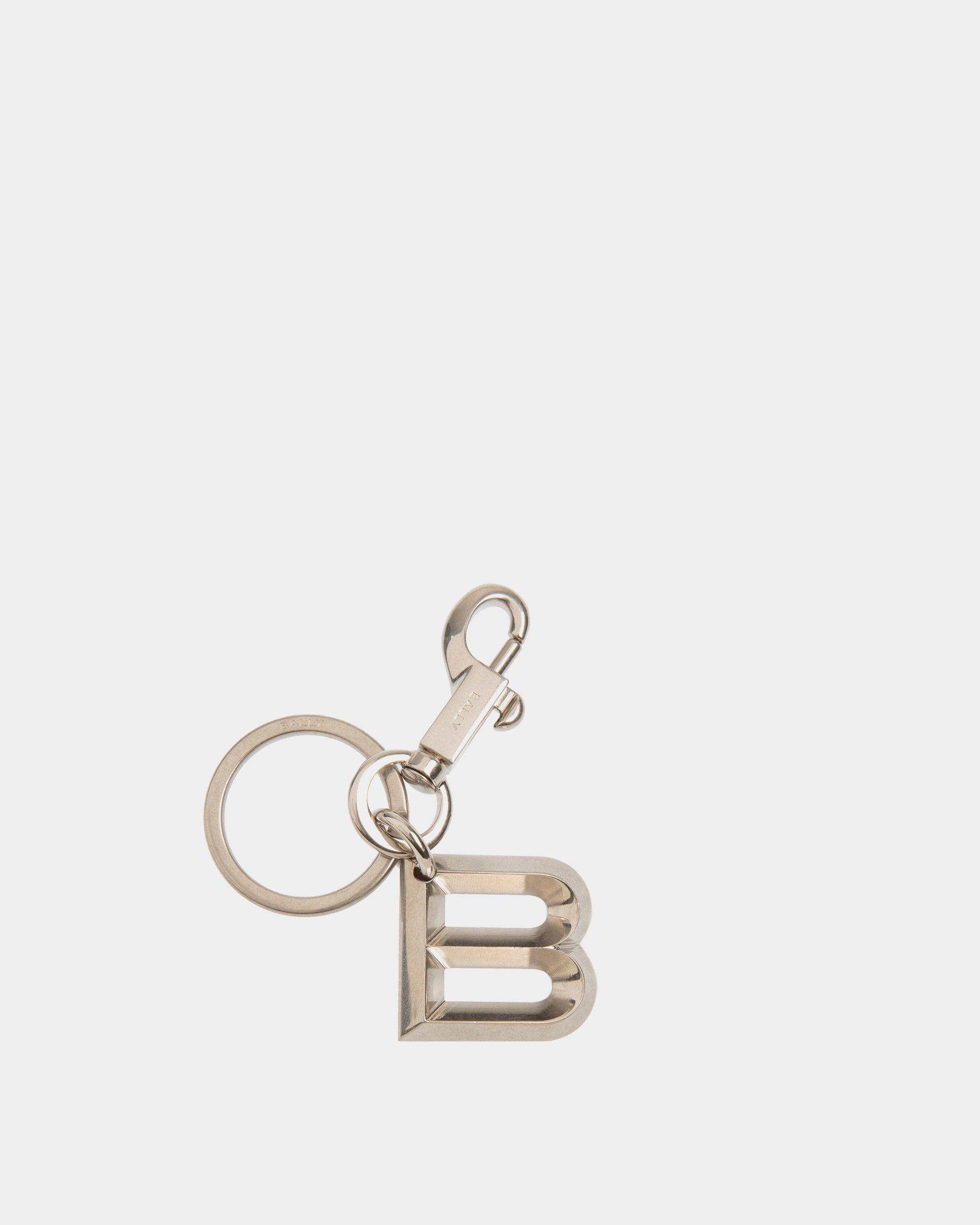 Key Holder In Silver Metal - Men's - Bally - 01