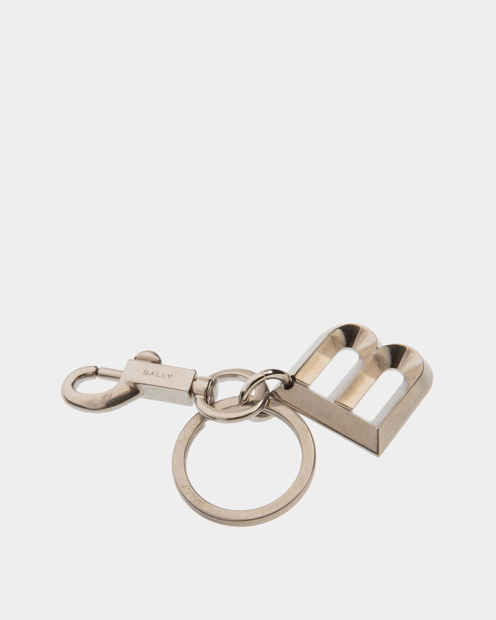 Key Holder In Silver Metal - Men's - Bally - 03