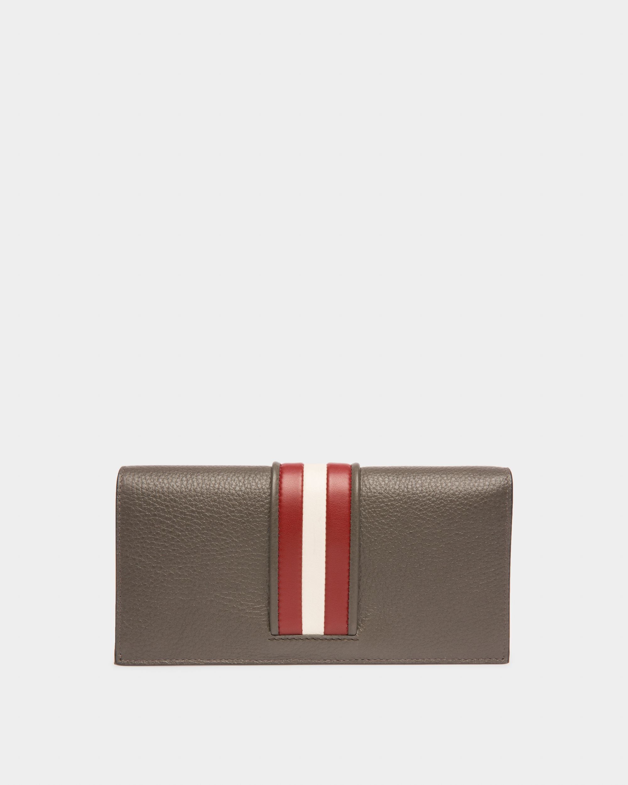 Baliro Leather Continental Wallet In Army Green - Men's - Bally - 02