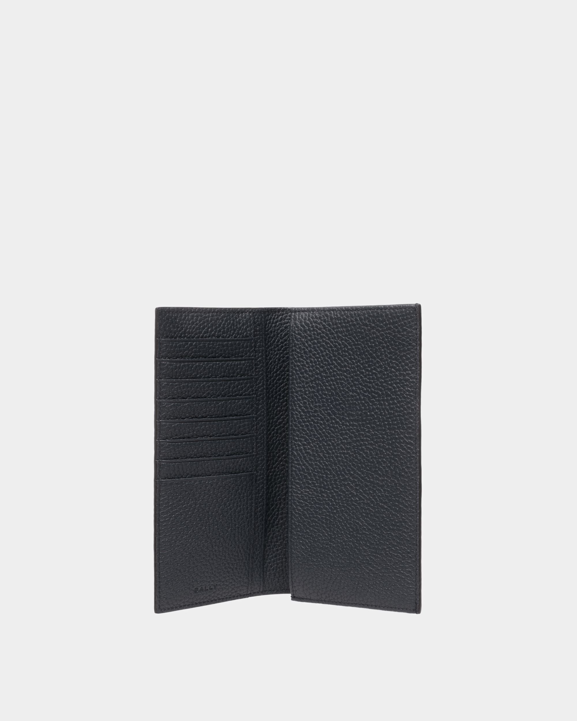 Ribbon Continental Wallet In Midnight Leather - Men's - Bally - 03