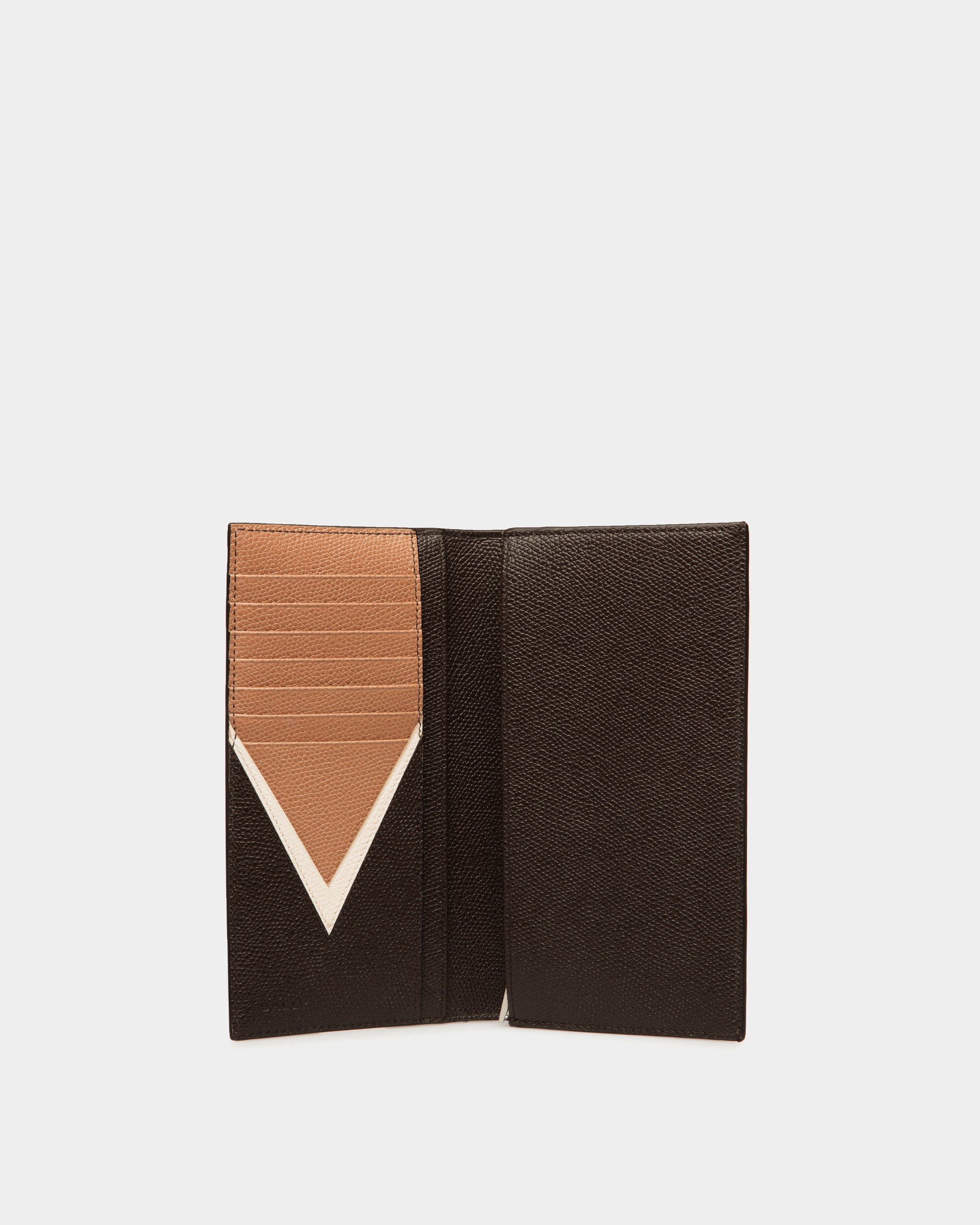 Flag Continental Wallet in Ebano Leather - Men's - Bally - 03