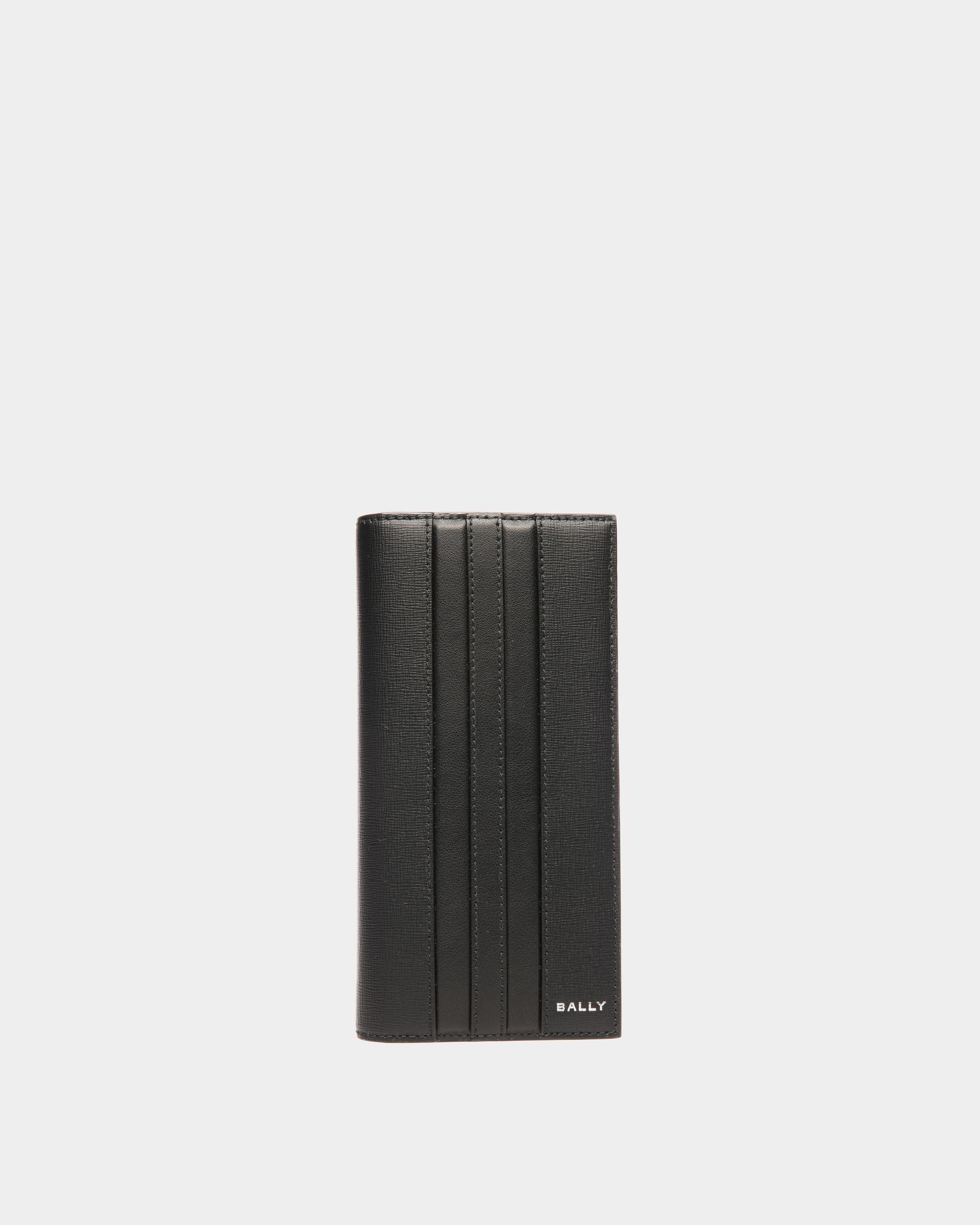 Mythos Continental Wallet In Black Recycled Leather - Men's - Bally - 01