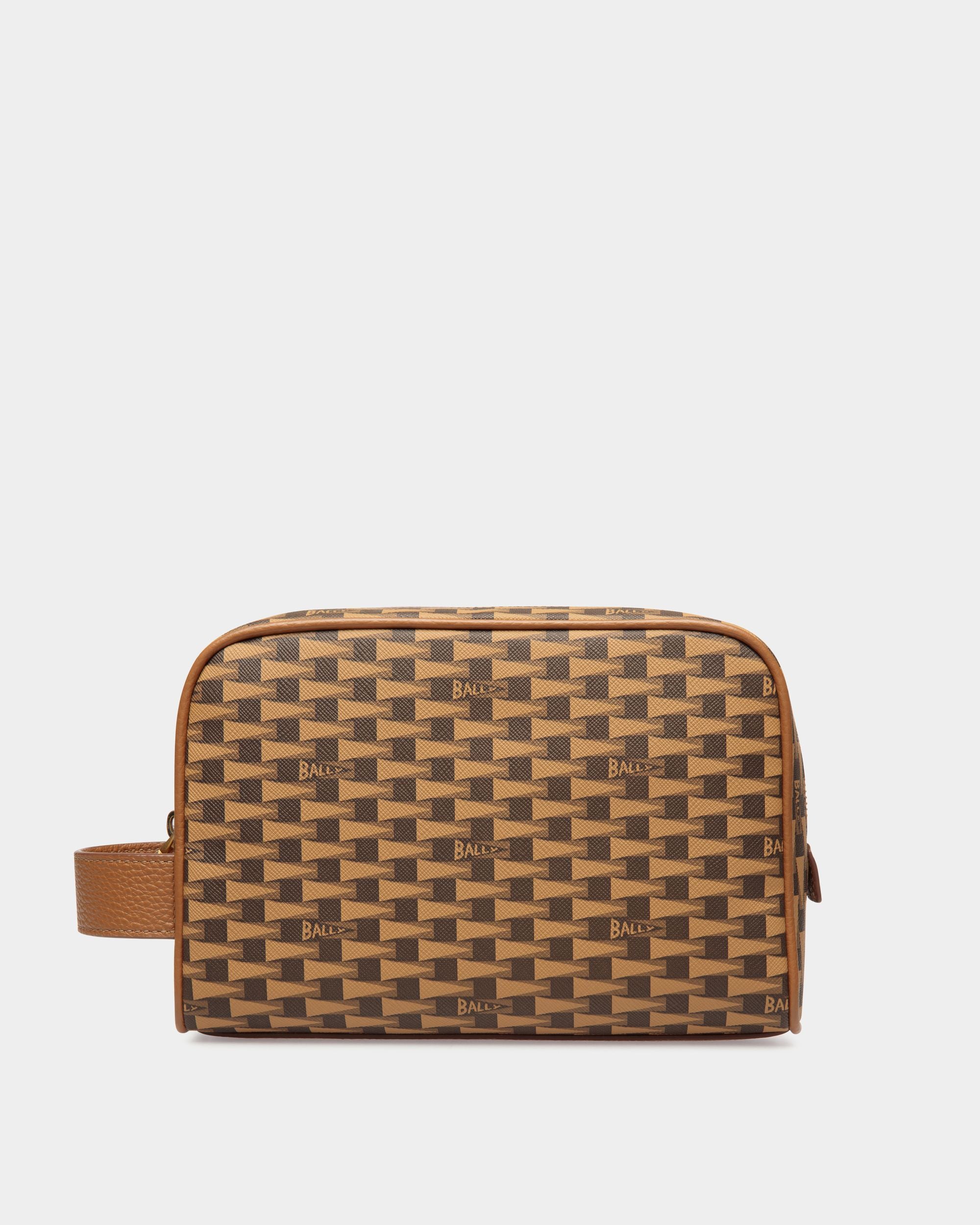 Pennant Necessaires In Brown Synthetic - Men's - Bally - 01