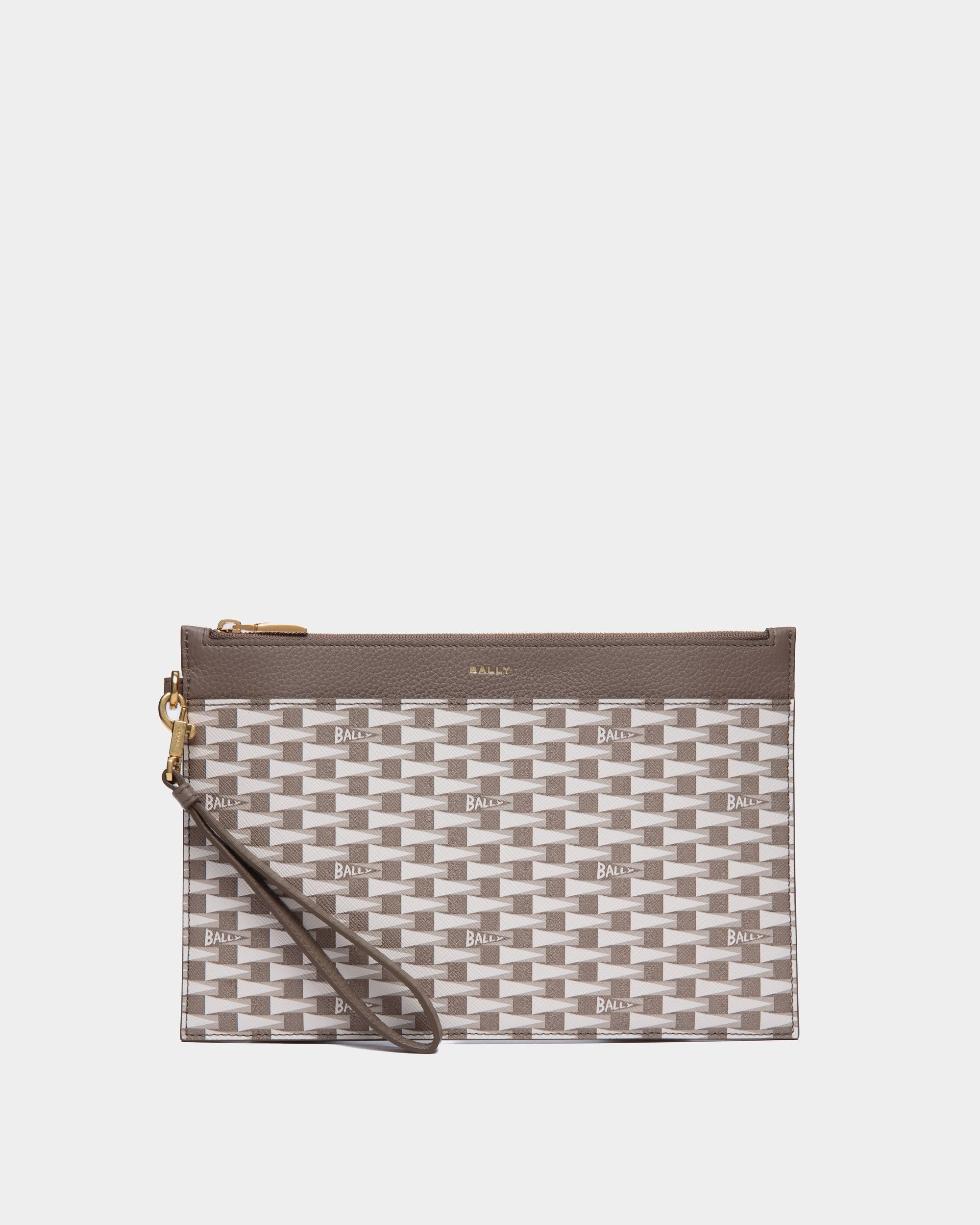 Pennant Pochette In Brown Pennant Tpu And Leather - Men's - Bally - 01