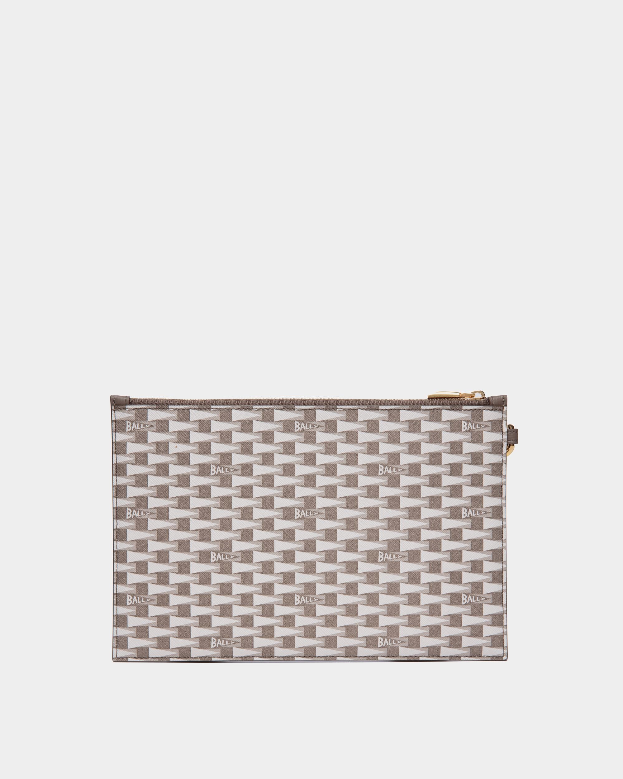 Pennant Pochette In Brown Pennant Tpu And Leather - Men's - Bally - 02