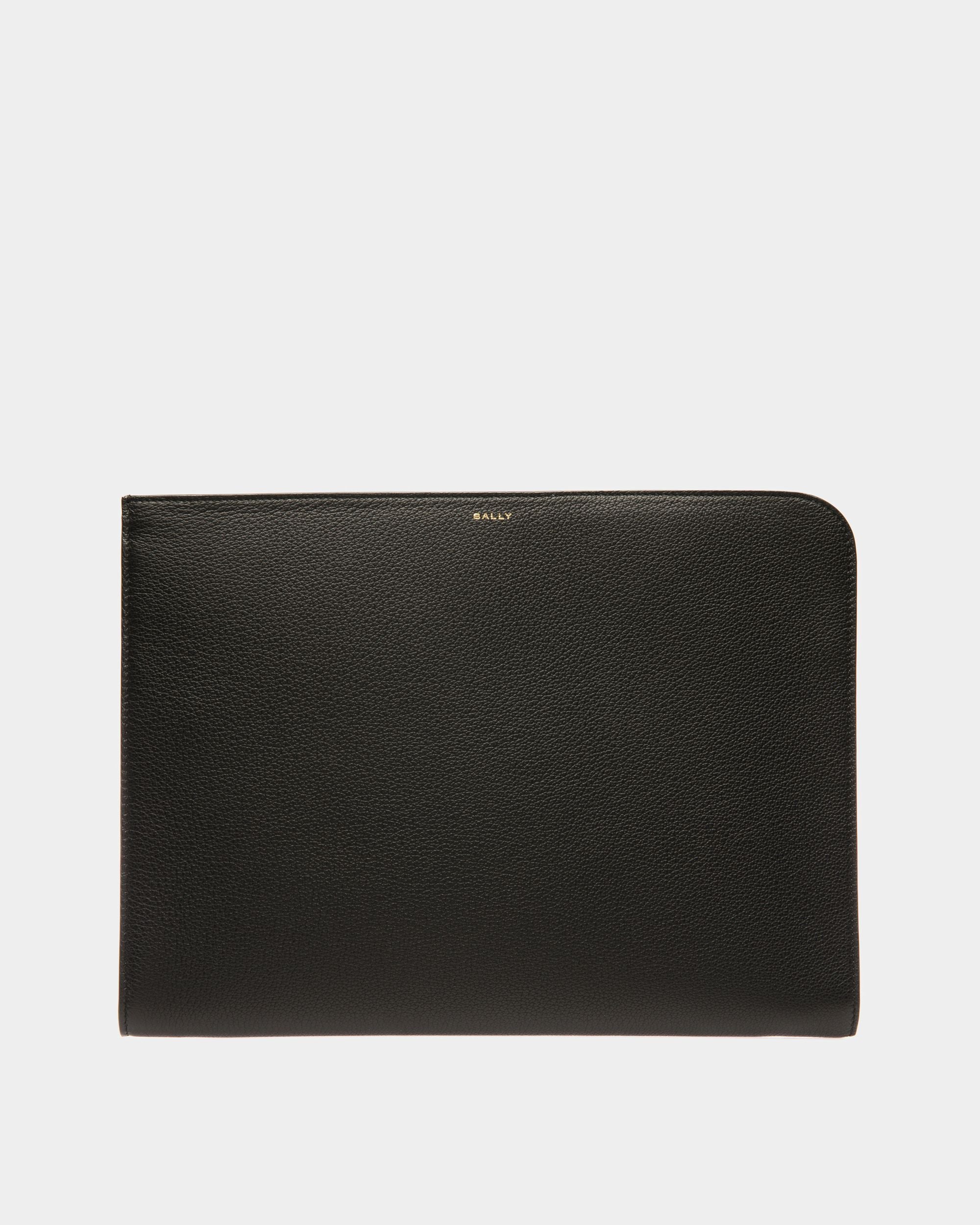 Tech Folio In Black Leather - Men's - Bally - 01