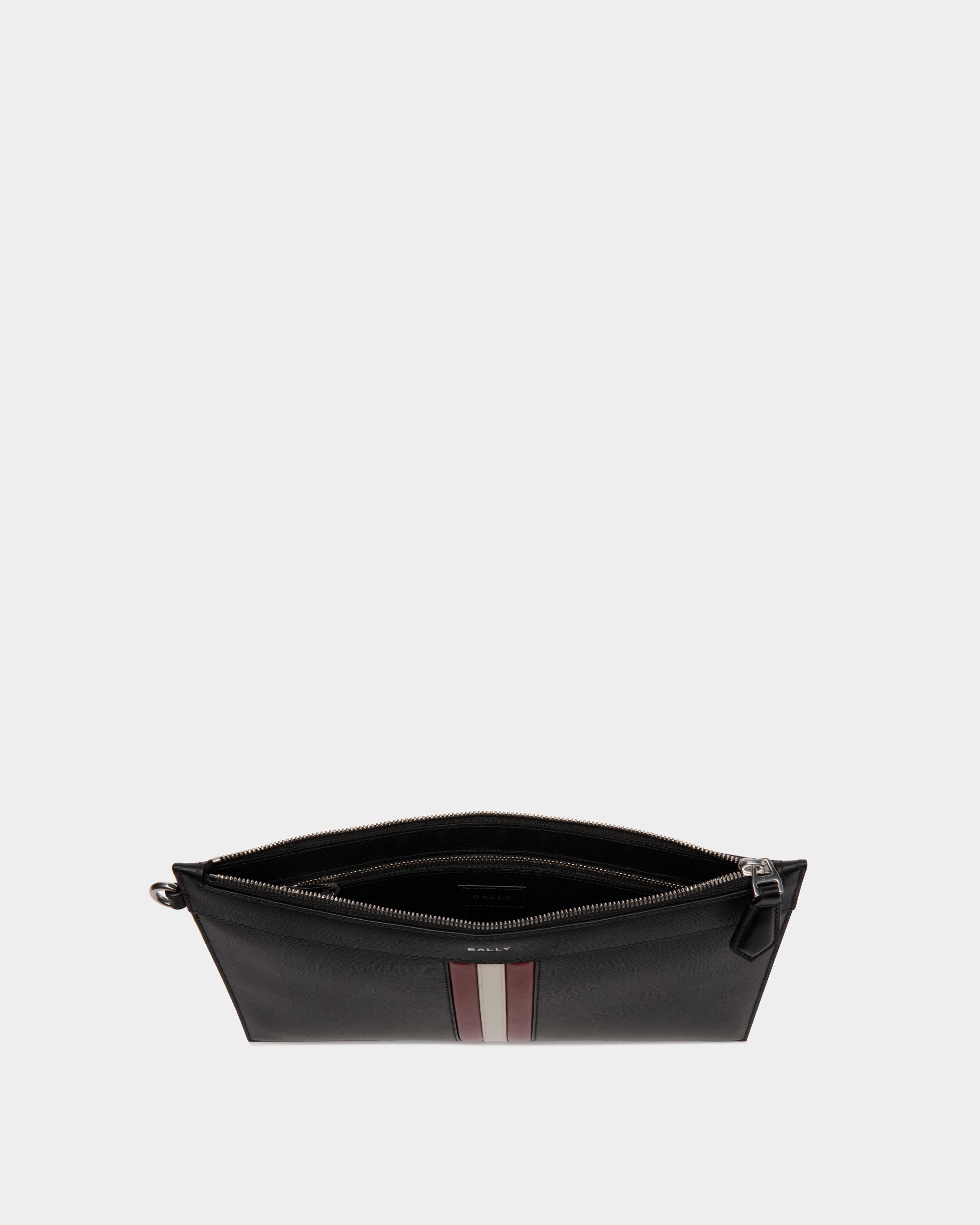 Mythos Pochette In Black Recycled Leather - Men's - Bally - 03