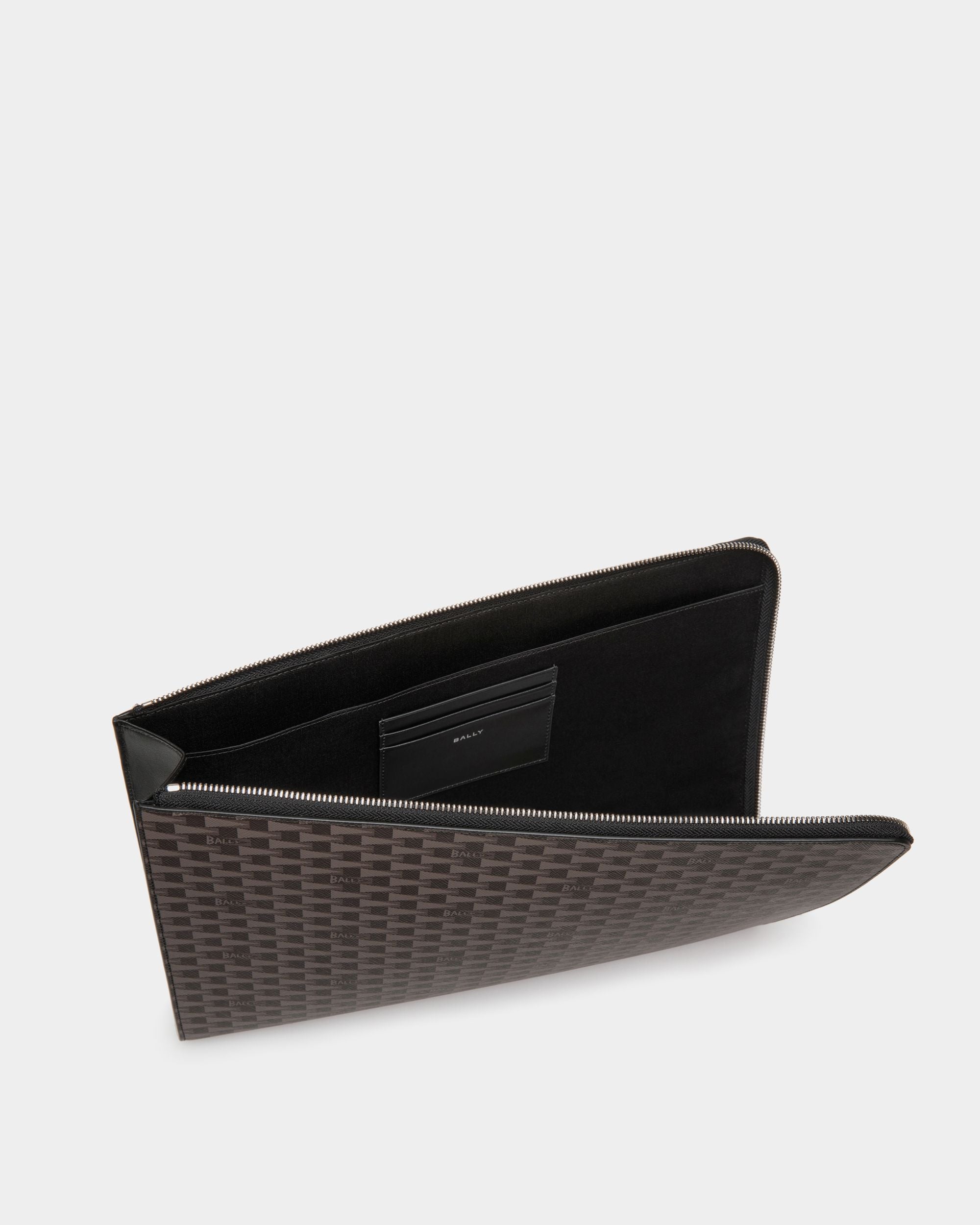 Pennant Tecnology Case in Black Pennant Motif - Men's - Bally - 03