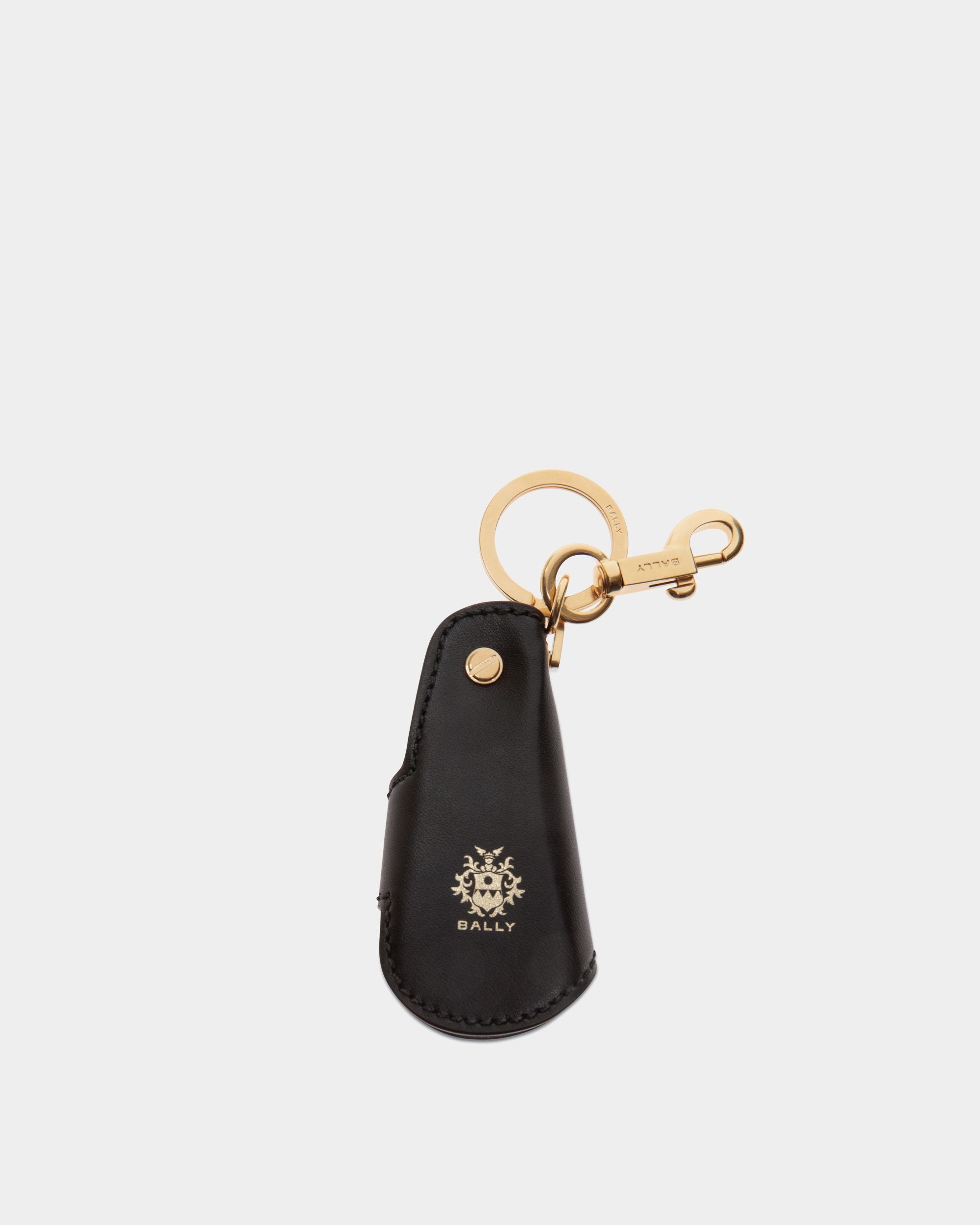 Beckett Keyring in Black Leather - Men's - Bally - 01