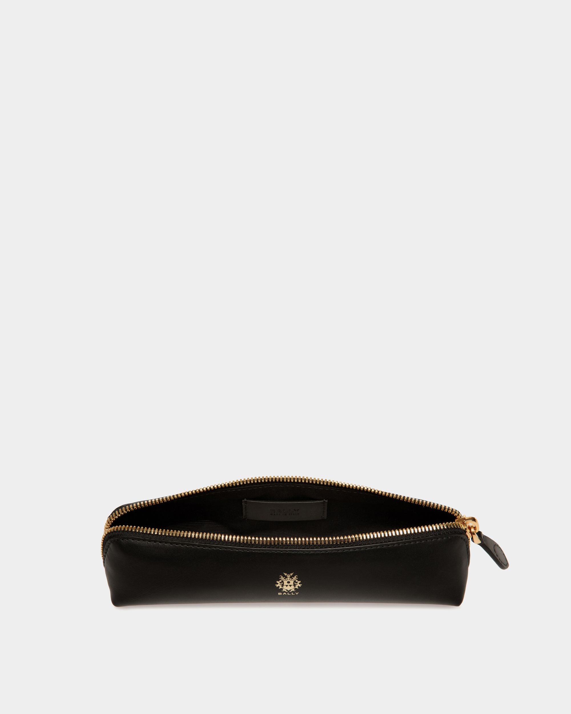 Beckett Pencil Case in Black Leather - Men's - Bally - 03
