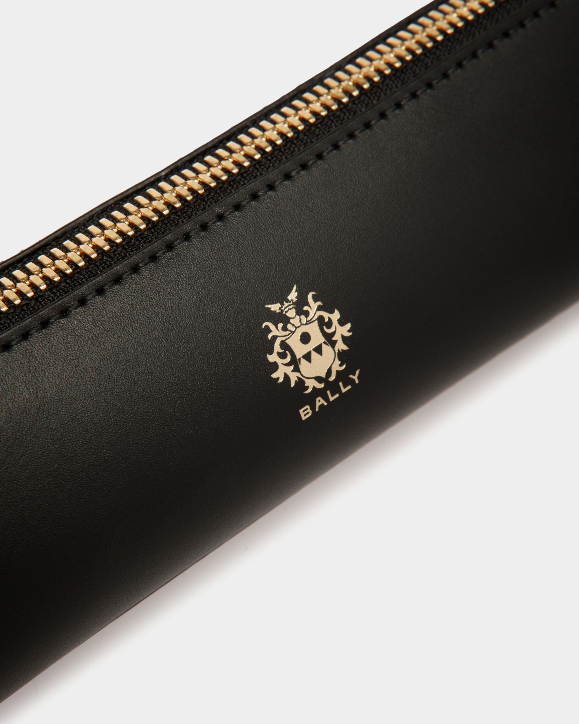 Beckett Pencil Case in Black Leather - Men's - Bally - 05