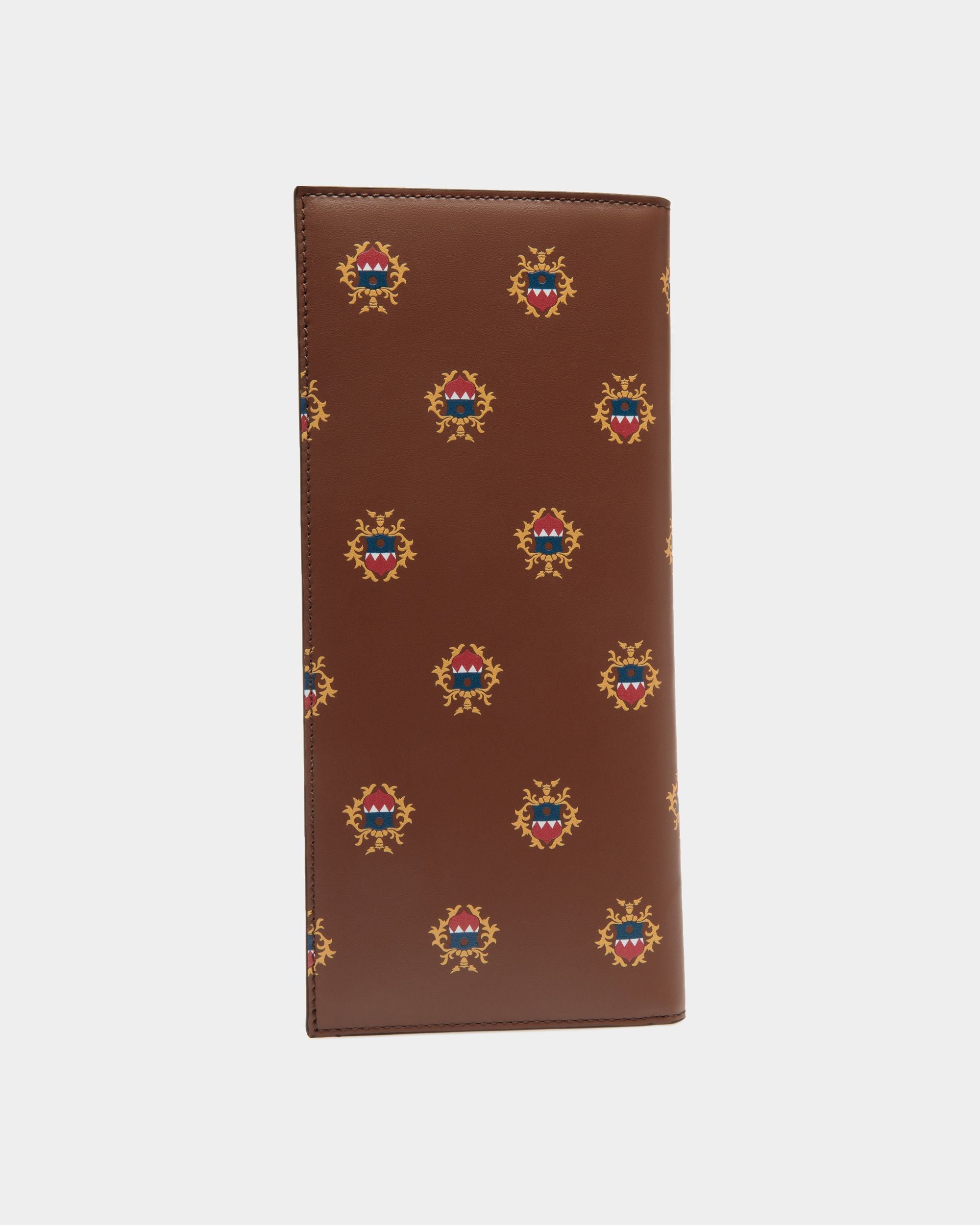Easy Bally Continental Wallet in Brown Leather with a Bally Crest Print - Men's - Bally - 02