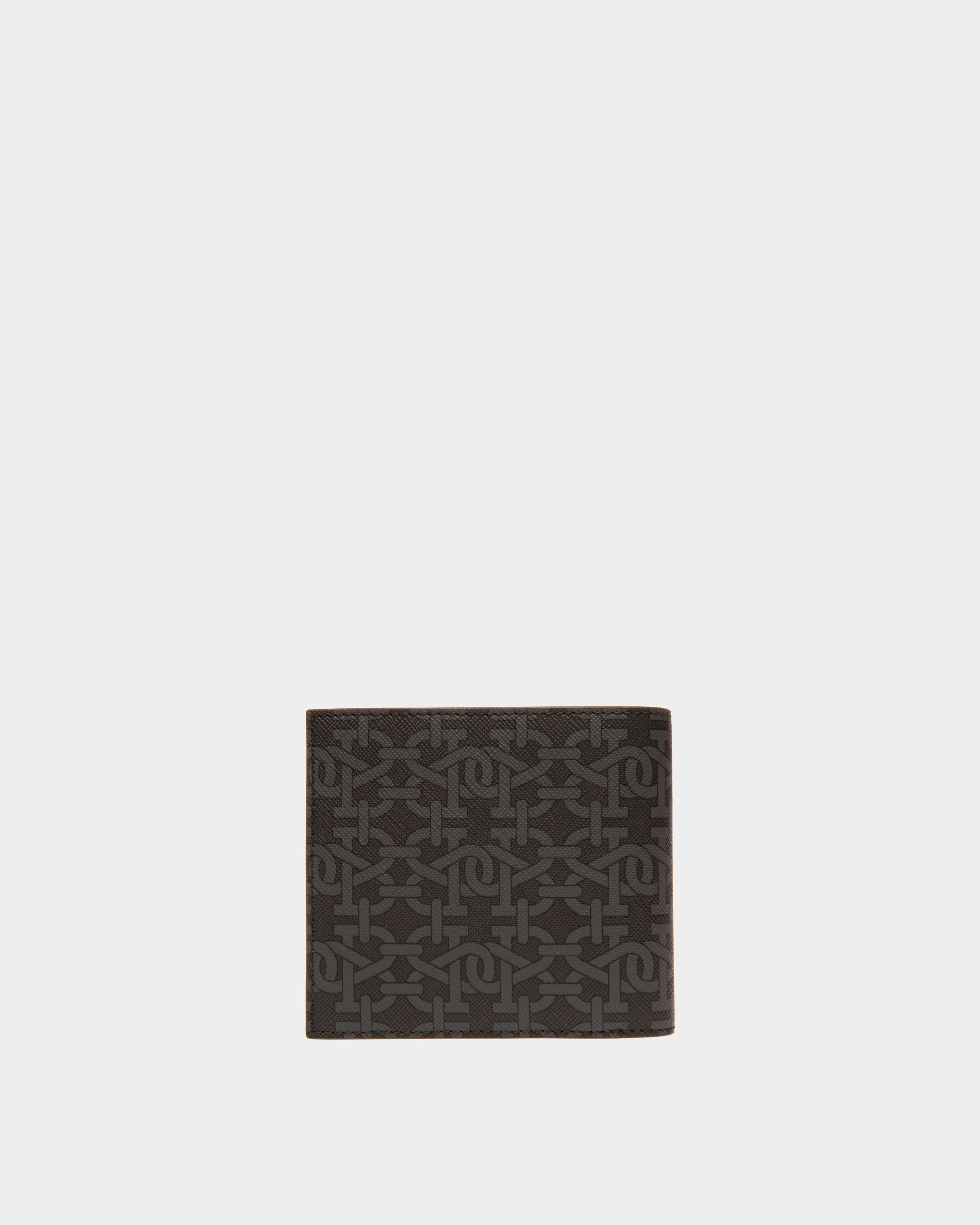 Brasai Tpu & Leather Wallet In Grey & Black - Men's - Bally - 02