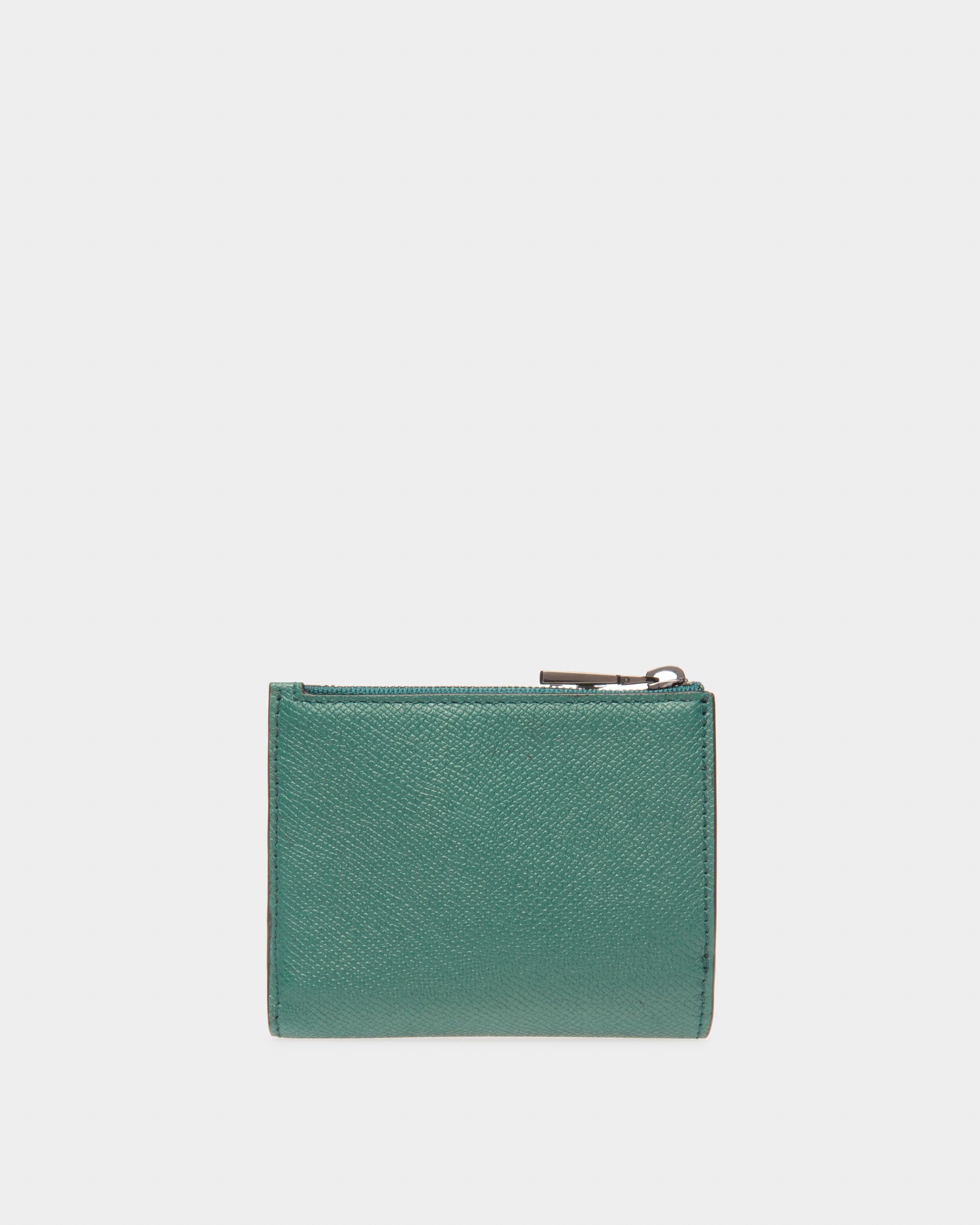 Bunner Leather Wallet In Green - Men's - Bally - 02