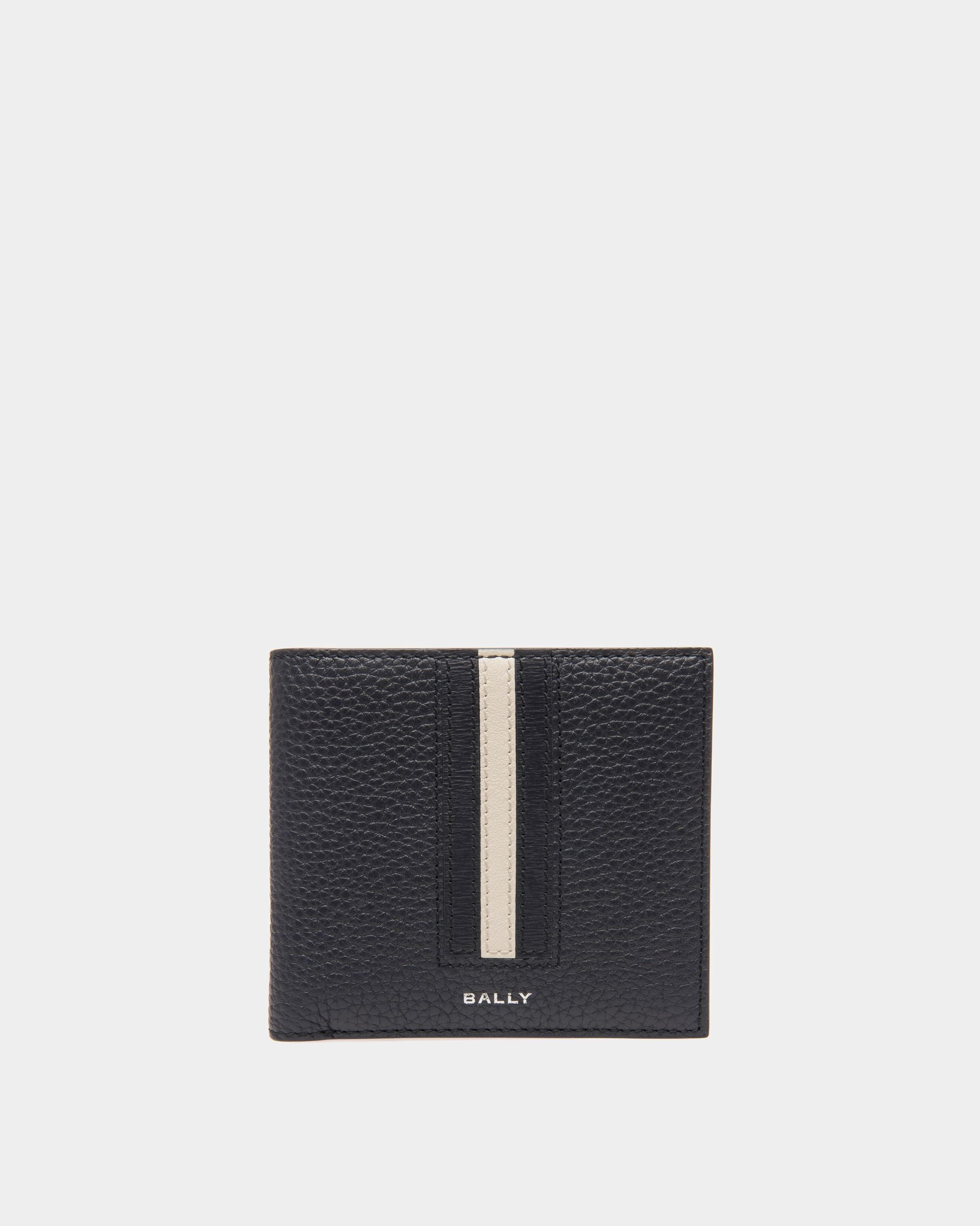 Ribbon Wallet In Midnight Leather - Men's - Bally - 01