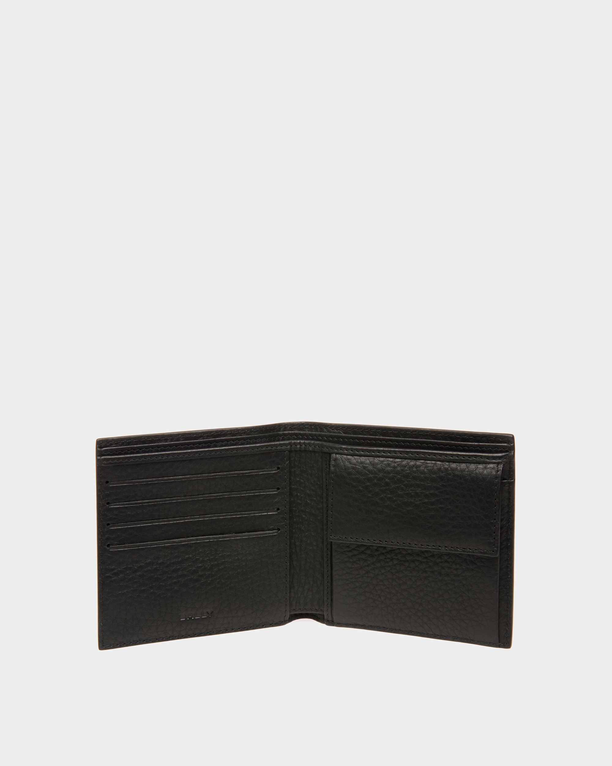 Ribbon ID Coin Wallet In Black Leather - Men's - Bally - 03